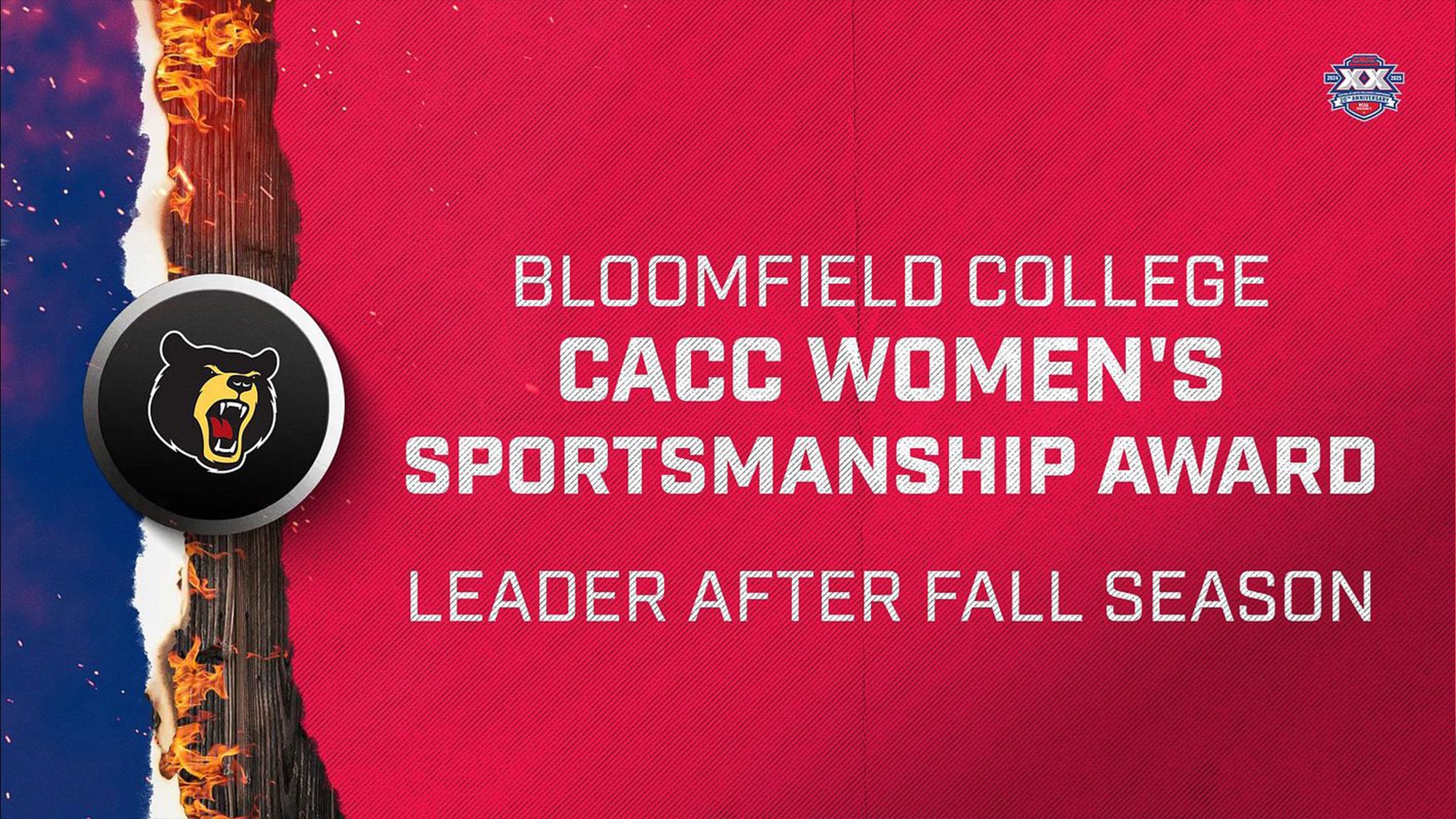 CACC Sportsmanship Award graphic created by CACC