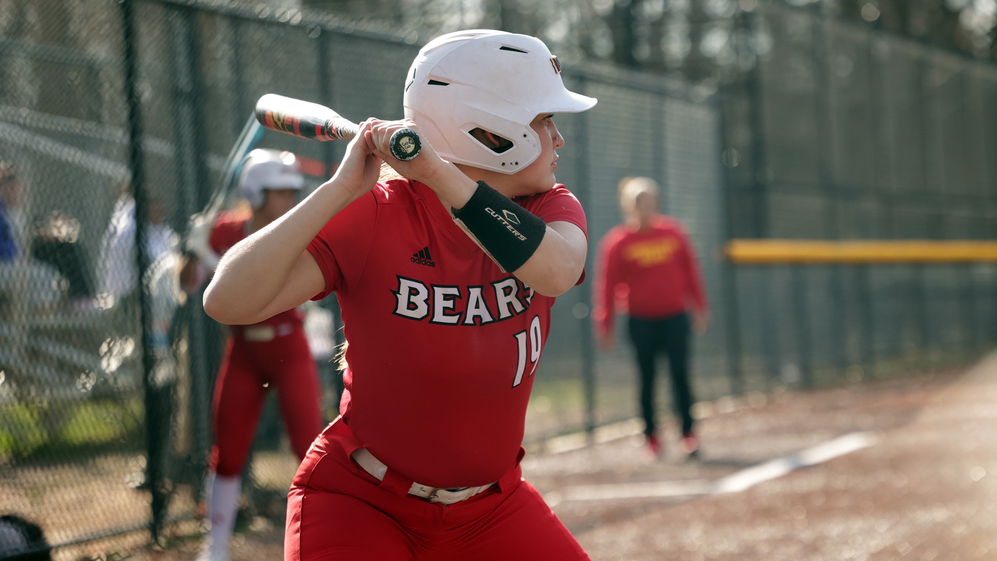 Reyna Ozuna up to bat for Bears softball