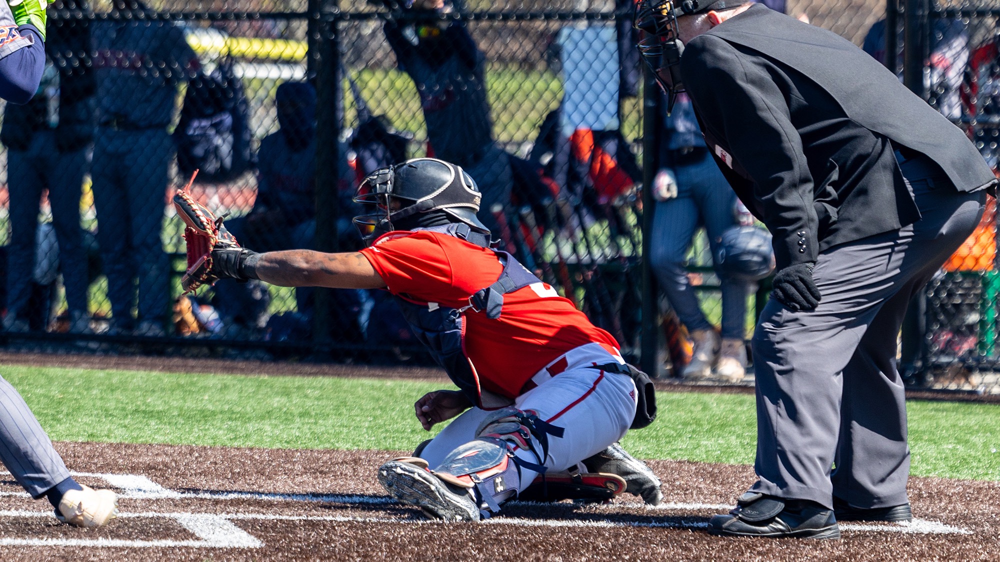 Bears catcher waits for a pitch at Vailsburg Park