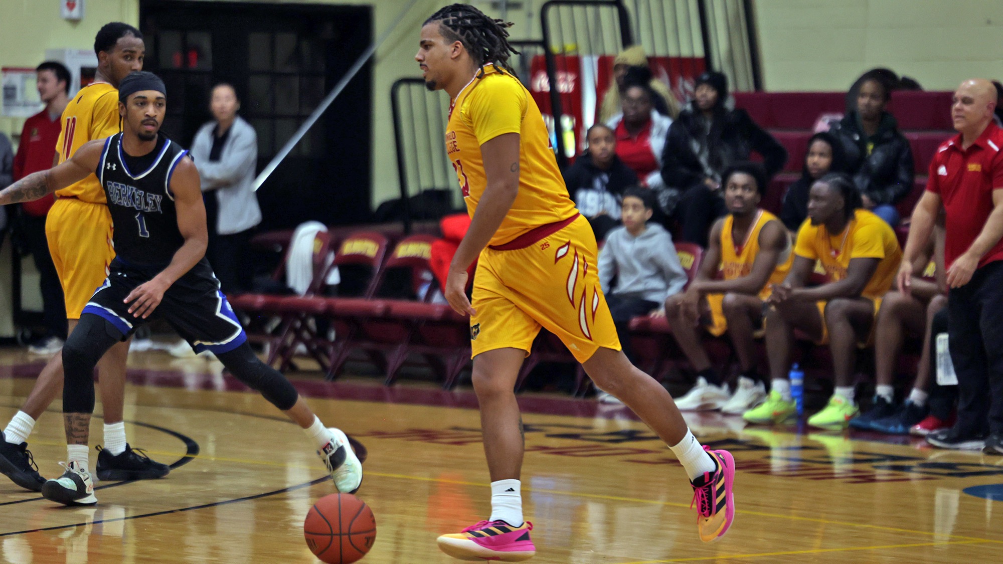 Marcus Bucknall dribbles around Berkeley defender