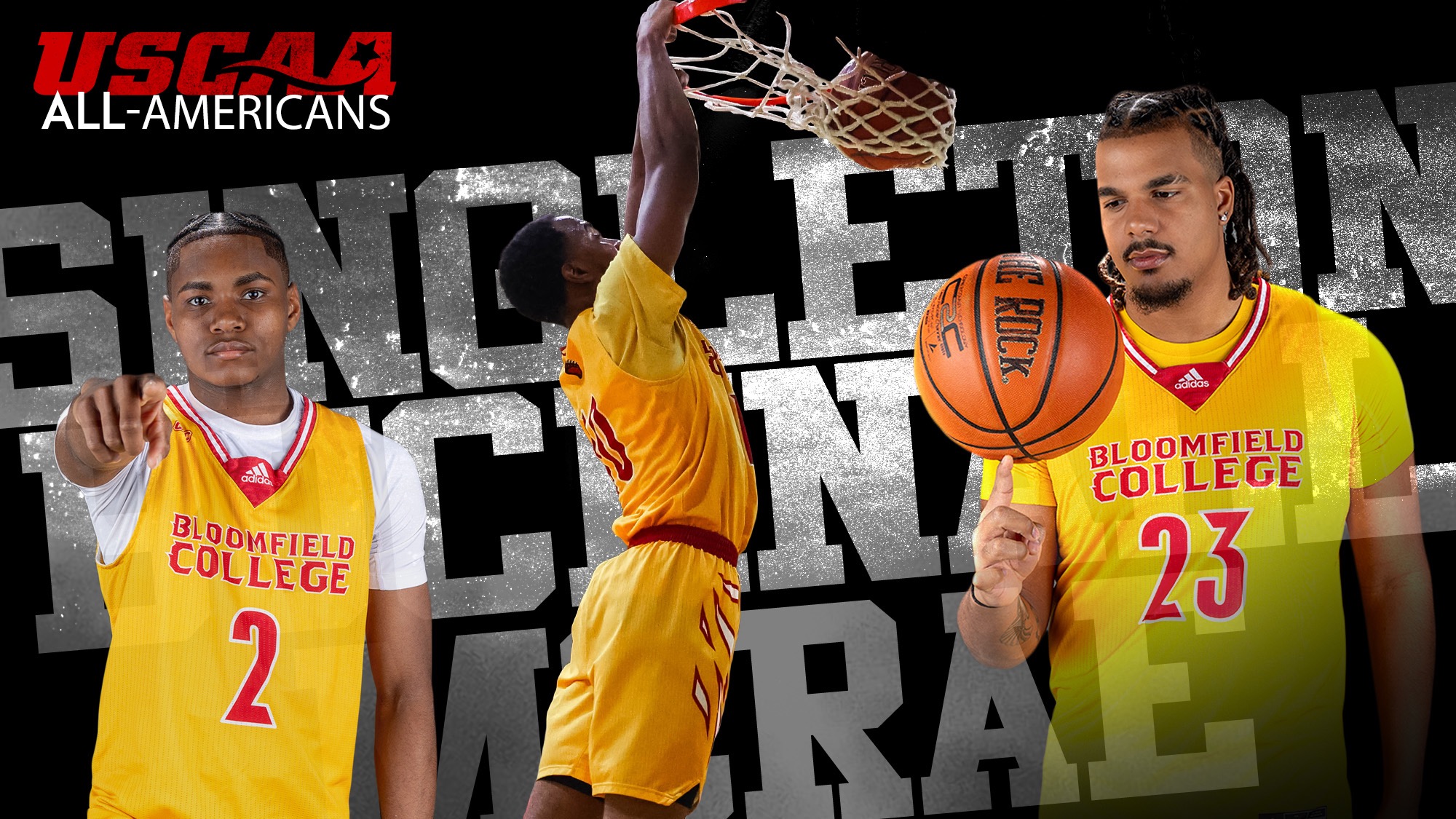 USCAA Men's baskets All-Americans award poster