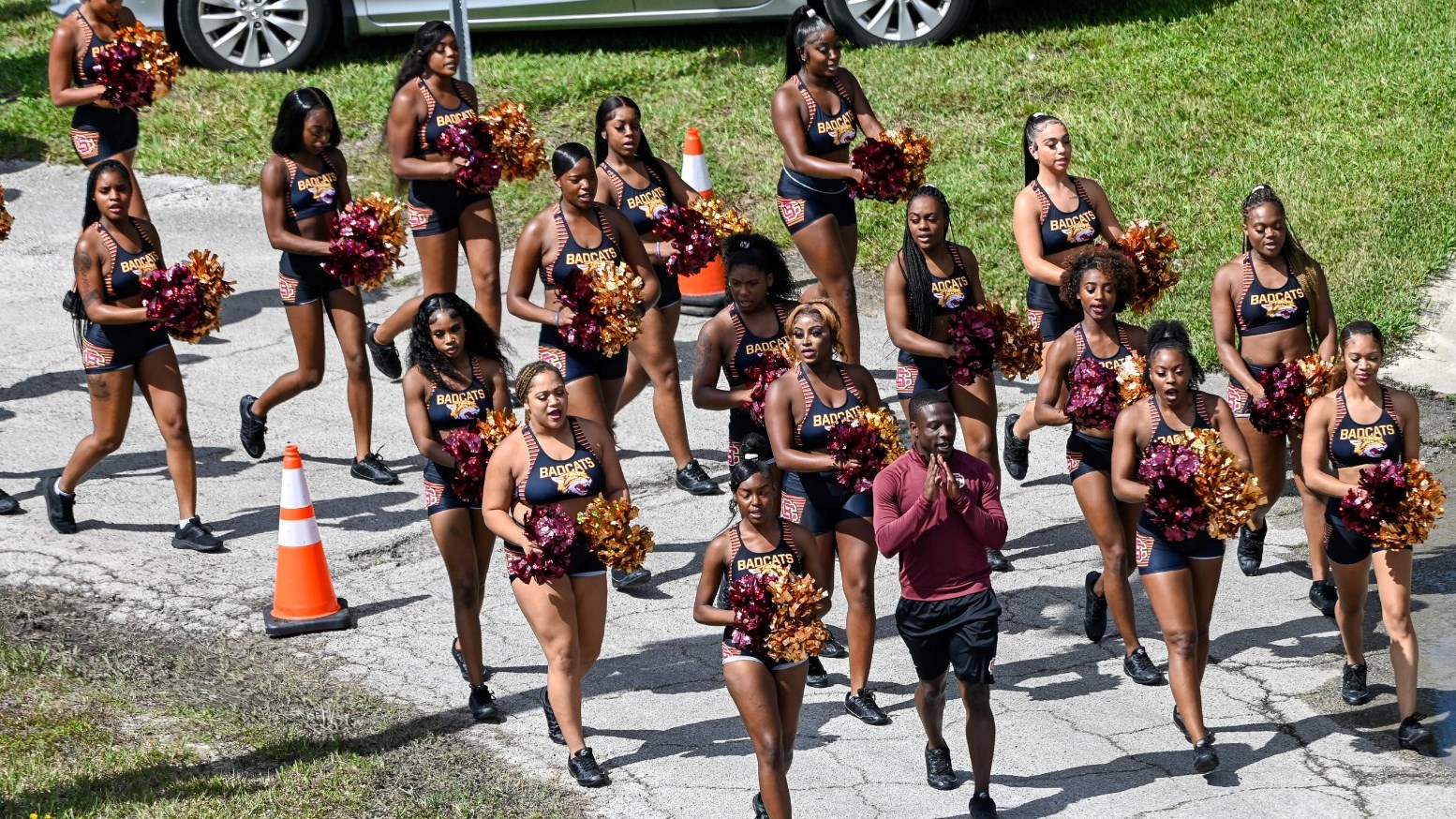 September 24, 2022 - Daytona Beach, FL, U.S: \  before NCAA football game between Grambling State Tigers and Bethune Cookman Wildcats at Daytona Stadium in Daytona Beach, Fl.  Romeo T Guzman/BCU Athletics