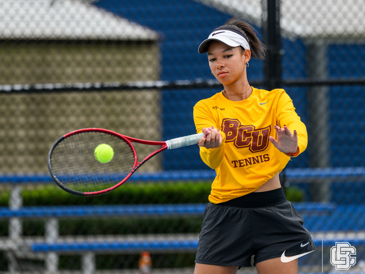 October 26, 2025: \ BCU ERAU Hidden Duals women's tennis at Embry Riddle Crotty Tennis Complex in Daytona Beach, FL. Romeo T Guzman/BCU Athletics
