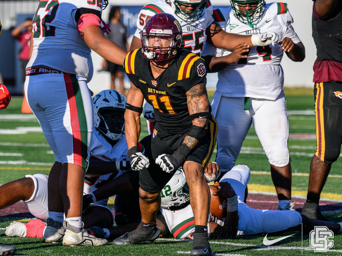 November 1, 2025: \  during 2nd half of a game between the Mississippi Valley Delta Devils vs Bethune Cookman Wildcats at Daytona Stadium in Daytona Beach, FL. Romeo T Guzman/BCU Athletics