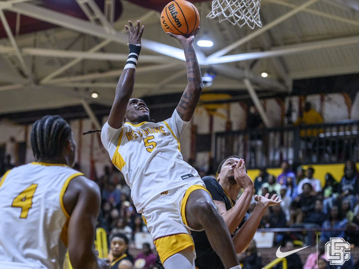 February 7, 2026: \  during men's NCAA basketball game between Prairie View A&M Panthers and Bethune Cookman Wildcats at Moore Gymnasium in Daytona Beach, FL, Fl. Romeo T Guzman/BCU Athletics