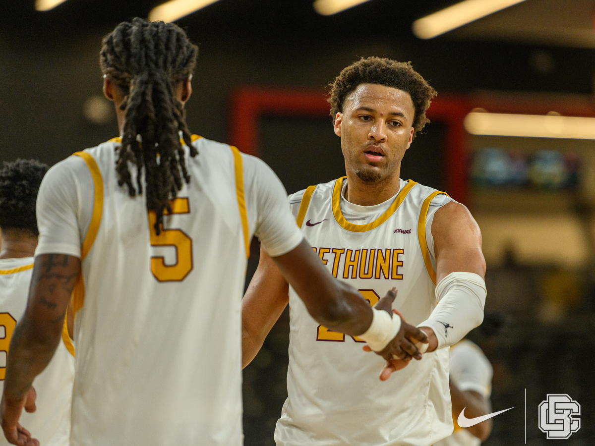 March 11, 2026: \ in the \h\ of the SWAC Championship quarterfinals against the Prairie View A&M Panthers at Gateway Center Arena in Atlanta, GA, Fl. Romeo T Guzman/BCU Athletics