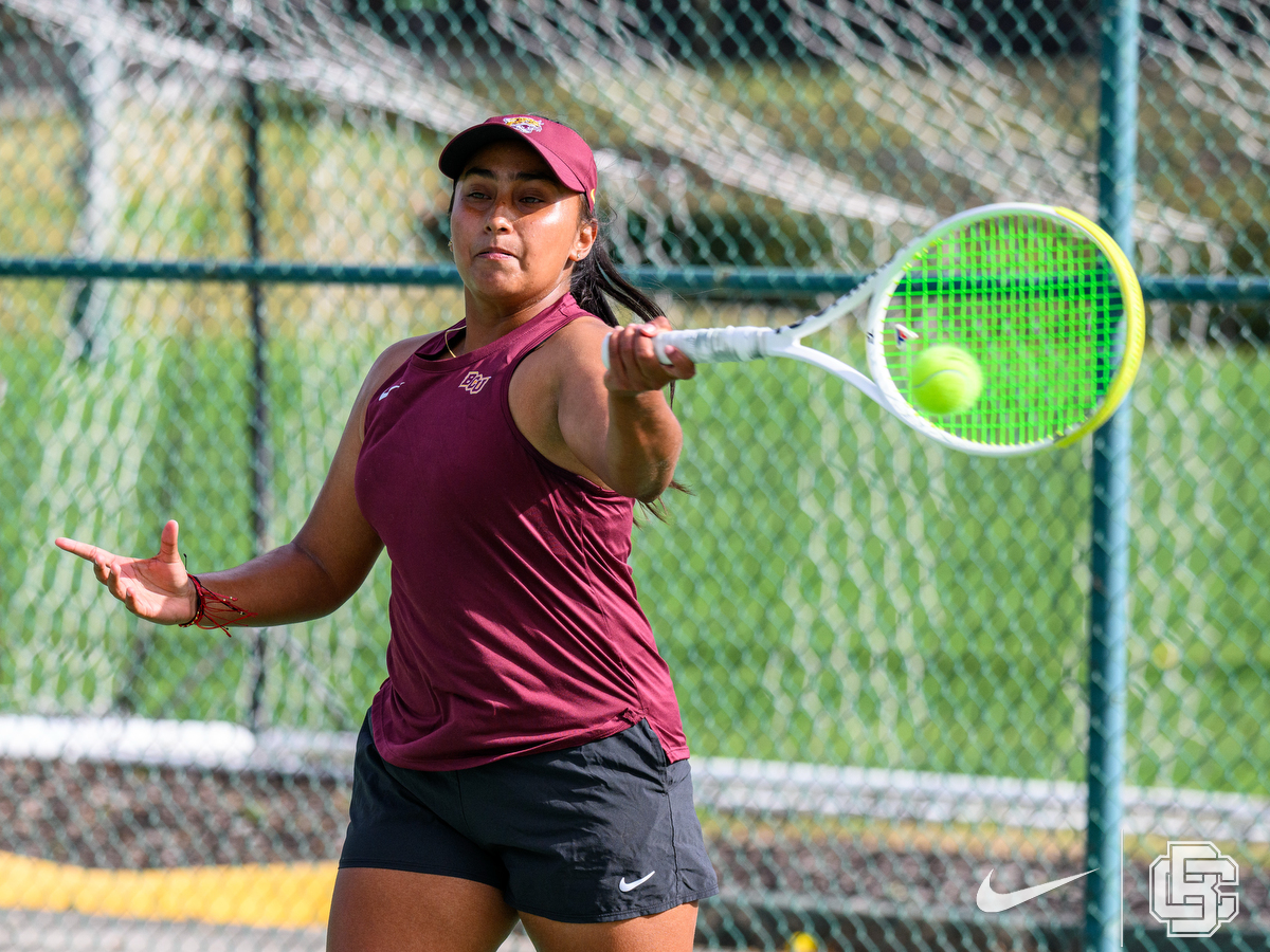 March 3, 2026: \  women's tennis BCU vs Stetson at Mandy Stoll Tennis Center in DeLand, FL. Romeo T Guzman/BCU Athletics