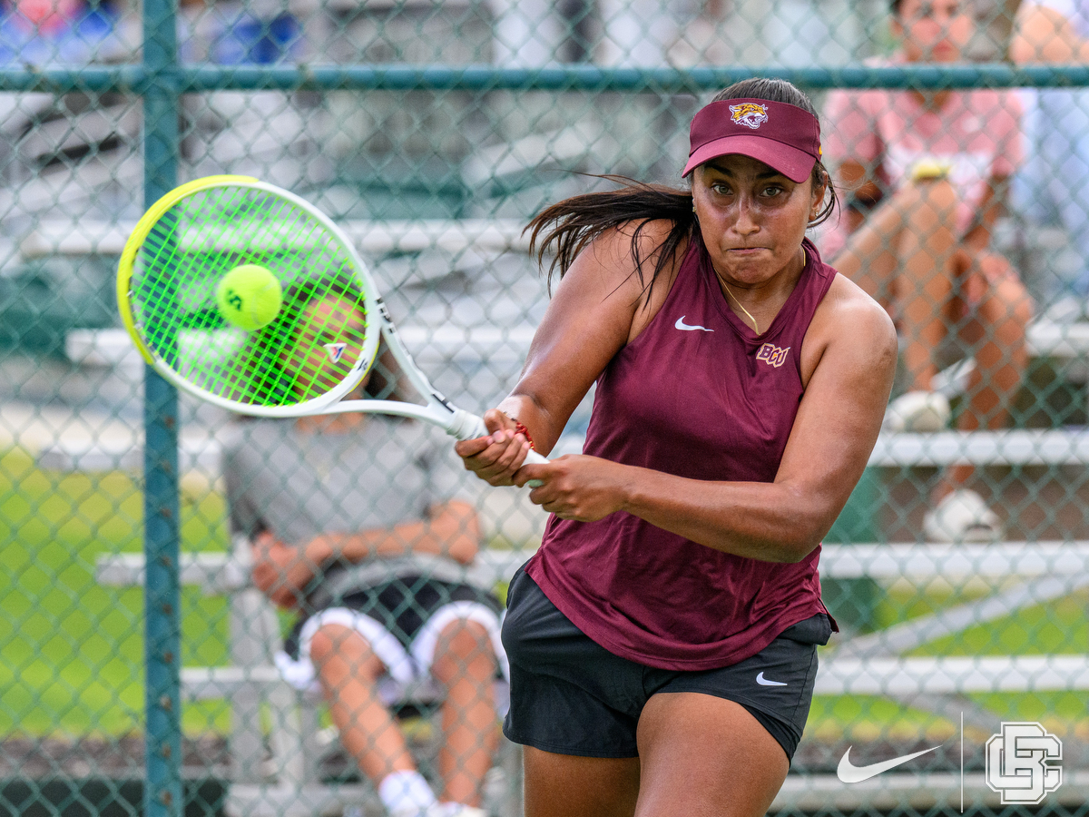 March 3, 2026: \  women's tennis BCU vs Stetson at Mandy Stoll Tennis Center in DeLand, FL. Romeo T Guzman/BCU Athletics