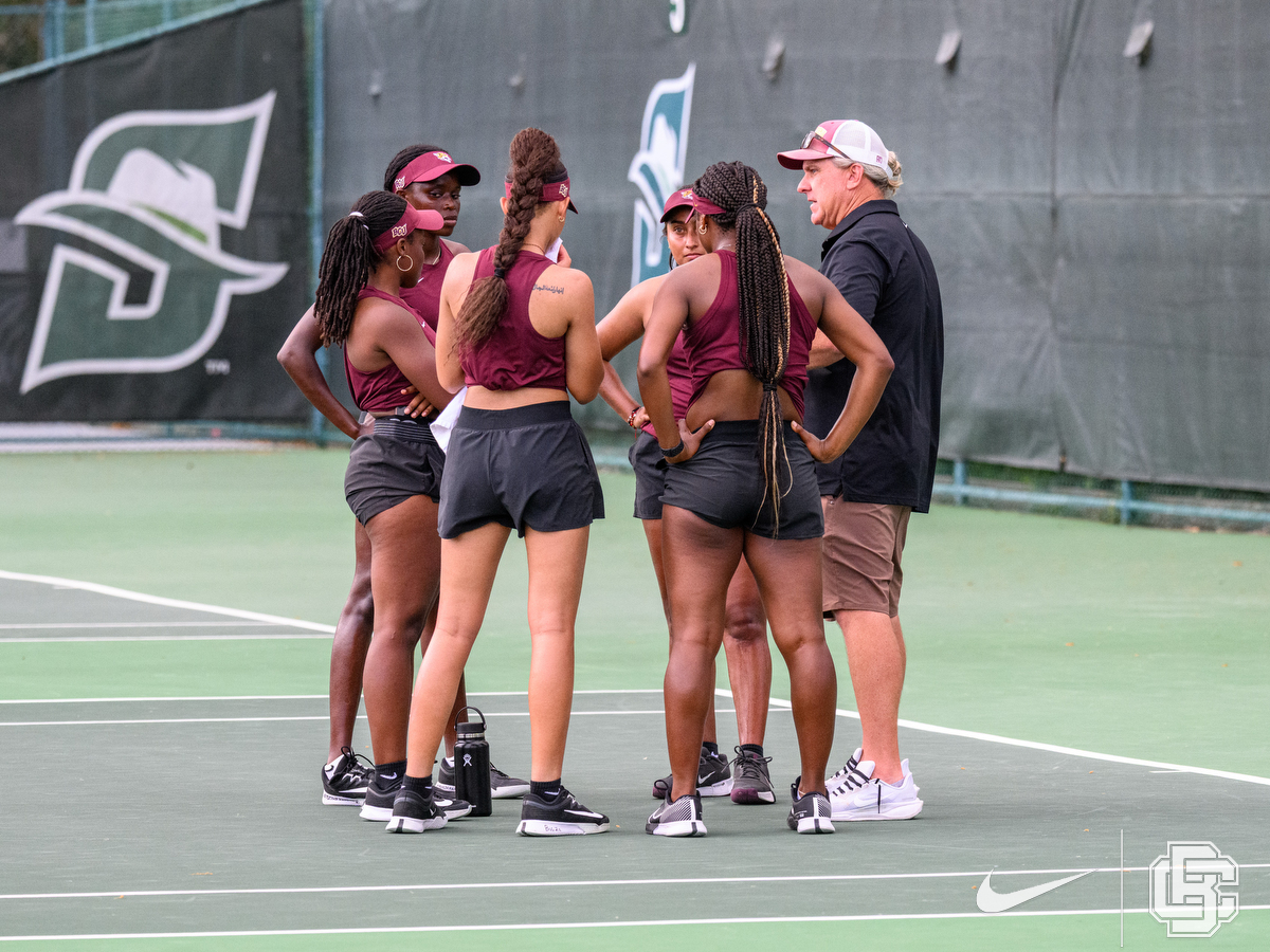 March 3, 2026: \  women's tennis BCU vs Stetson at Mandy Stoll Tennis Center in DeLand, FL. Romeo T Guzman/BCU Athletics