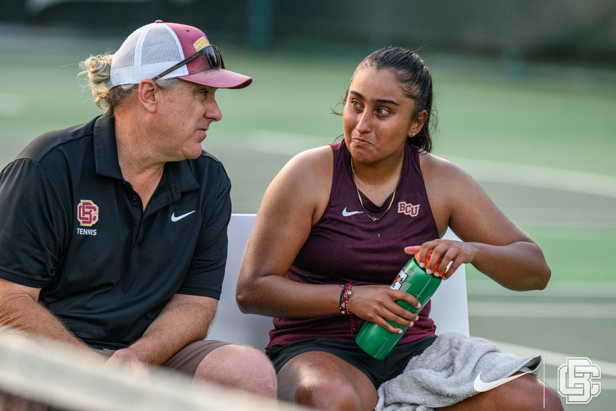 March 3, 2026: \  women's tennis BCU vs Stetson at Mandy Stoll Tennis Center in DeLand, FL. Romeo T Guzman/BCU Athletics