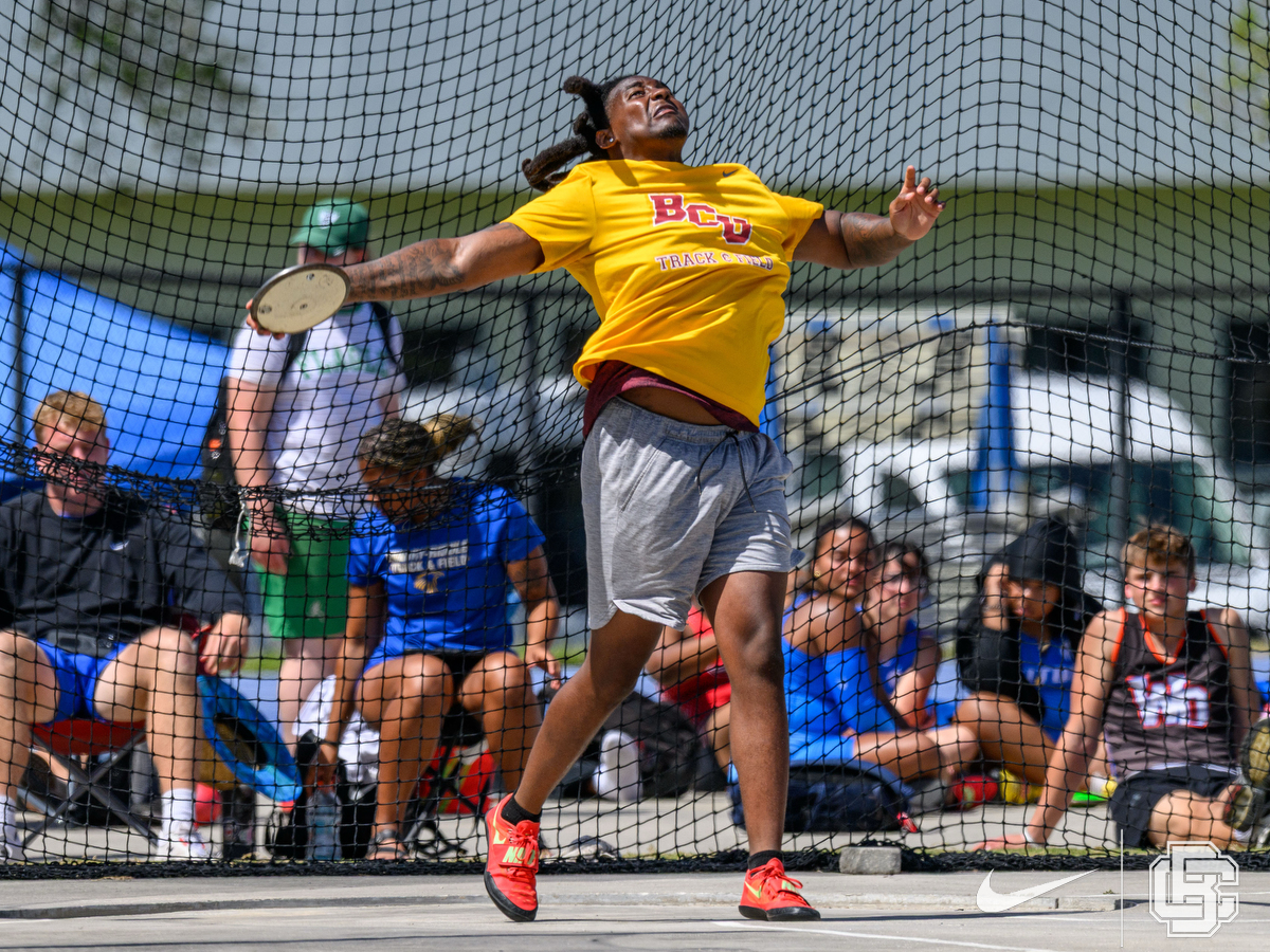 April 4, 2026: BCU T&F at Embry-Riddle Classic Day 3 at Embry Riddle Track Field in Daytona Beach, FL, Fl. Romeo T Guzman/BCU Athletics