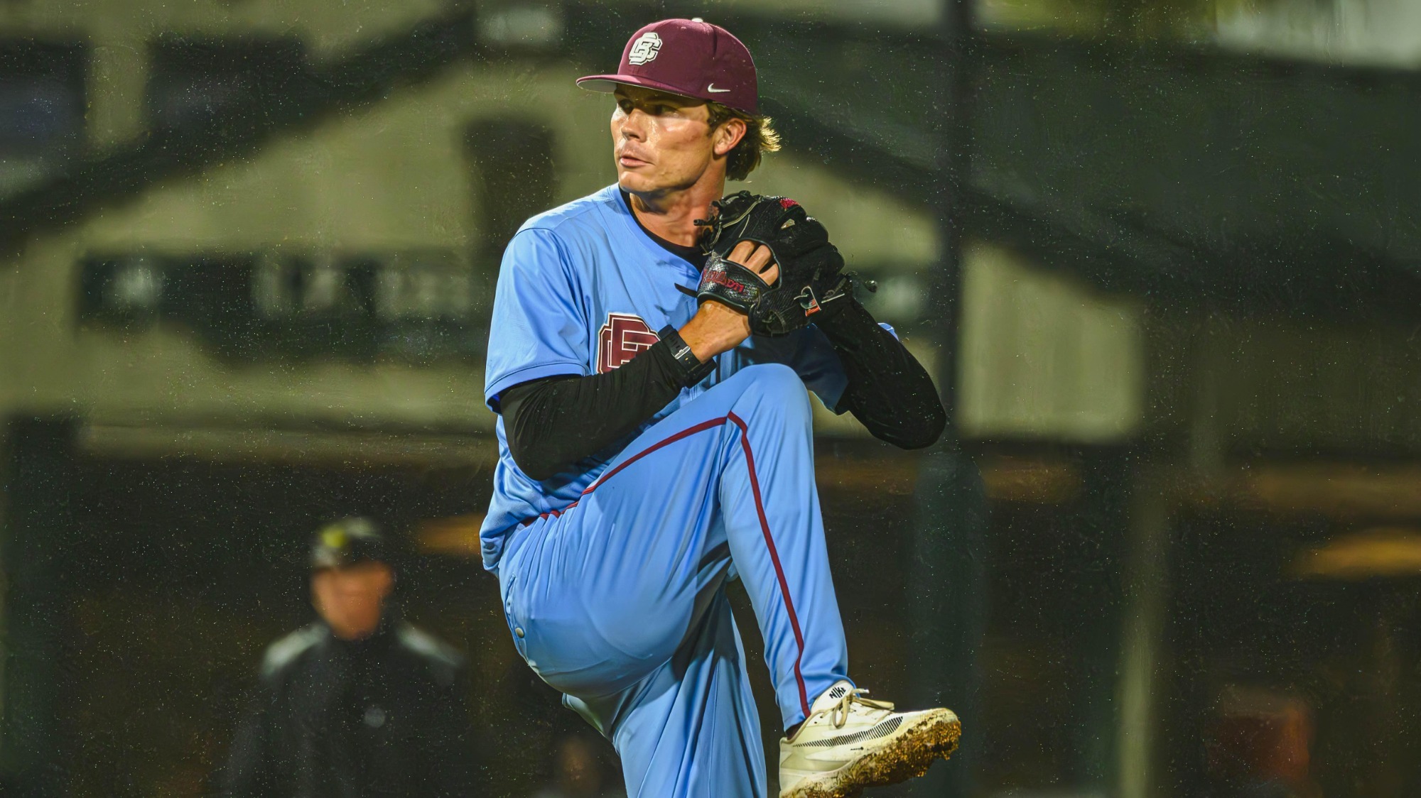 Dawson Turner pitching vs. Jacksonville