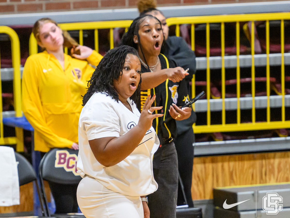 September 27, 2026: during NCAA volleyball game between Alabama State Hornets vs Bethune Cookman Wildcats at Moore Gymnasium in Daytona Beach, FL. Romeo Guzman/BCU Athletics