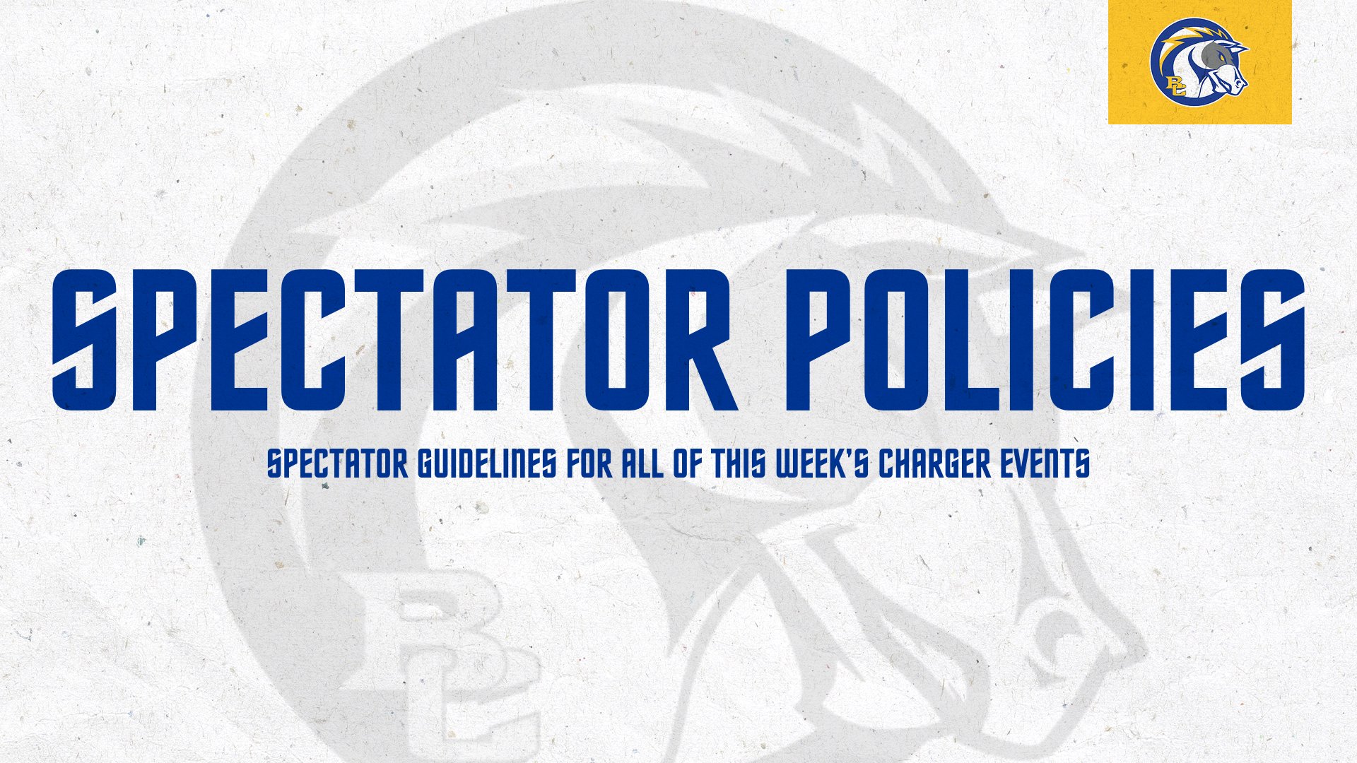 Spectator guidelines graphic