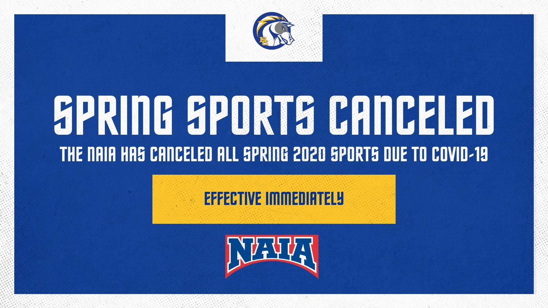 Spring Sports Canceled