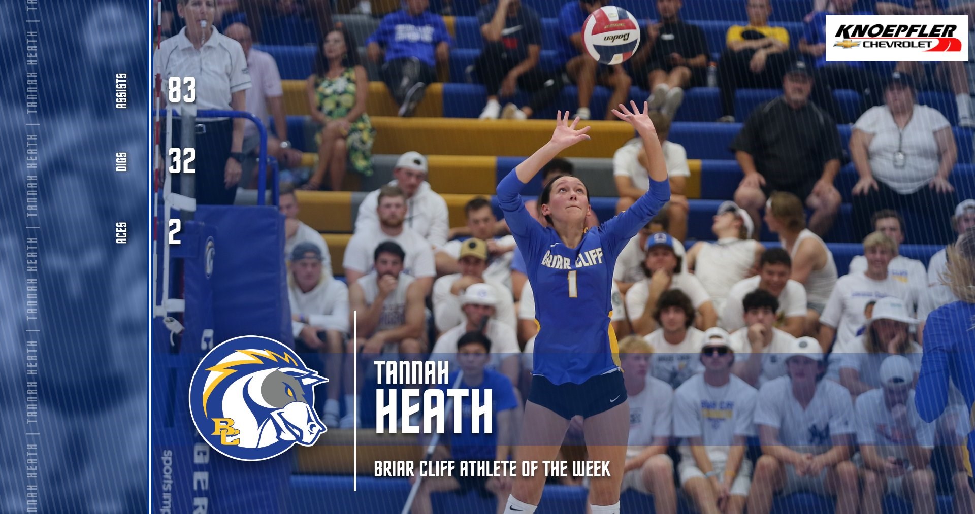 Heath named Knoepfler Chevrolet Briar Cliff Athlete of the Week Briar Cliff University