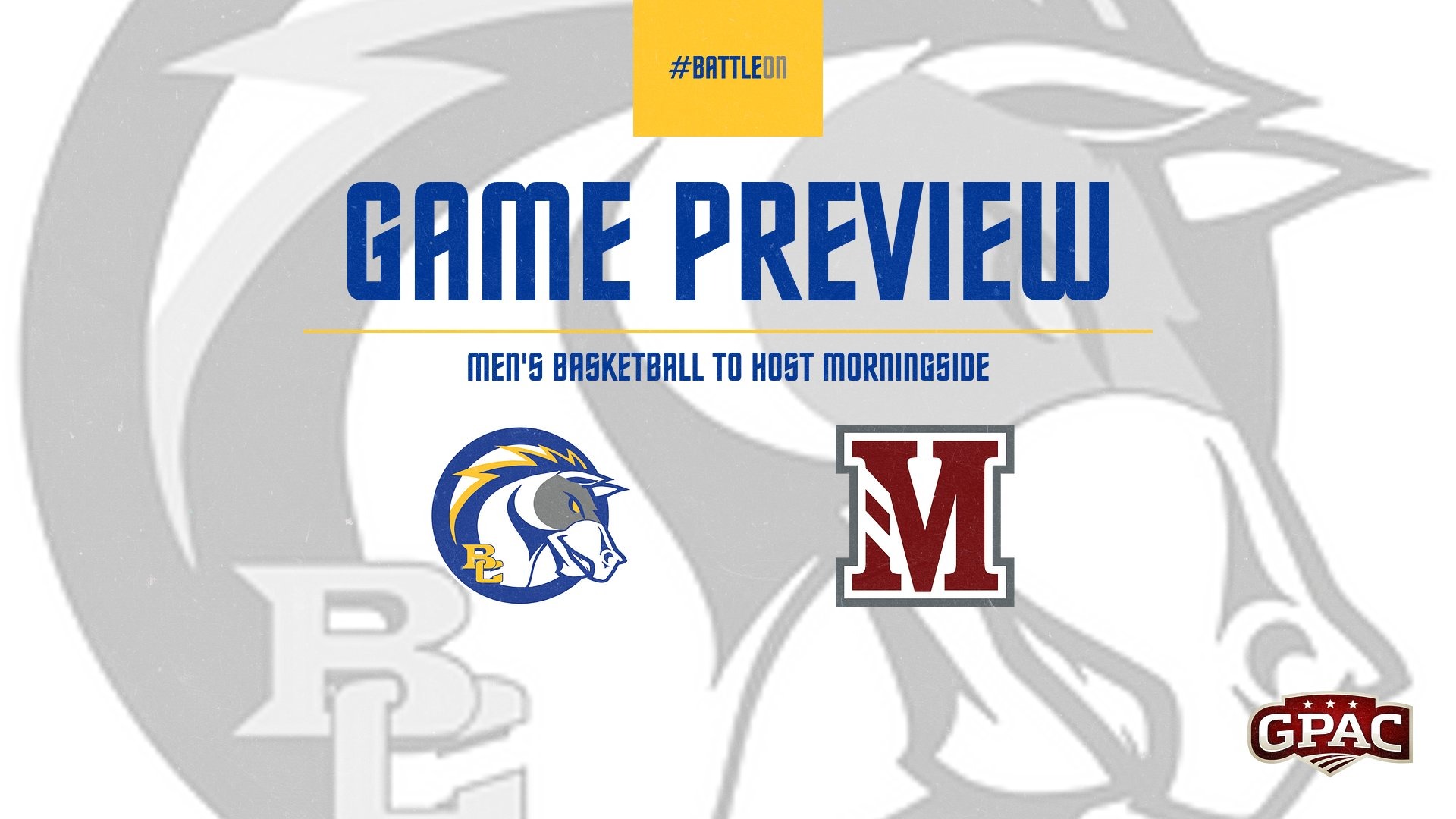 Men's Basketball to host Morningside