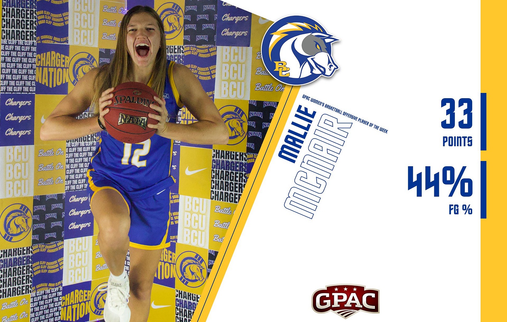 McNair GPAC Player of the week