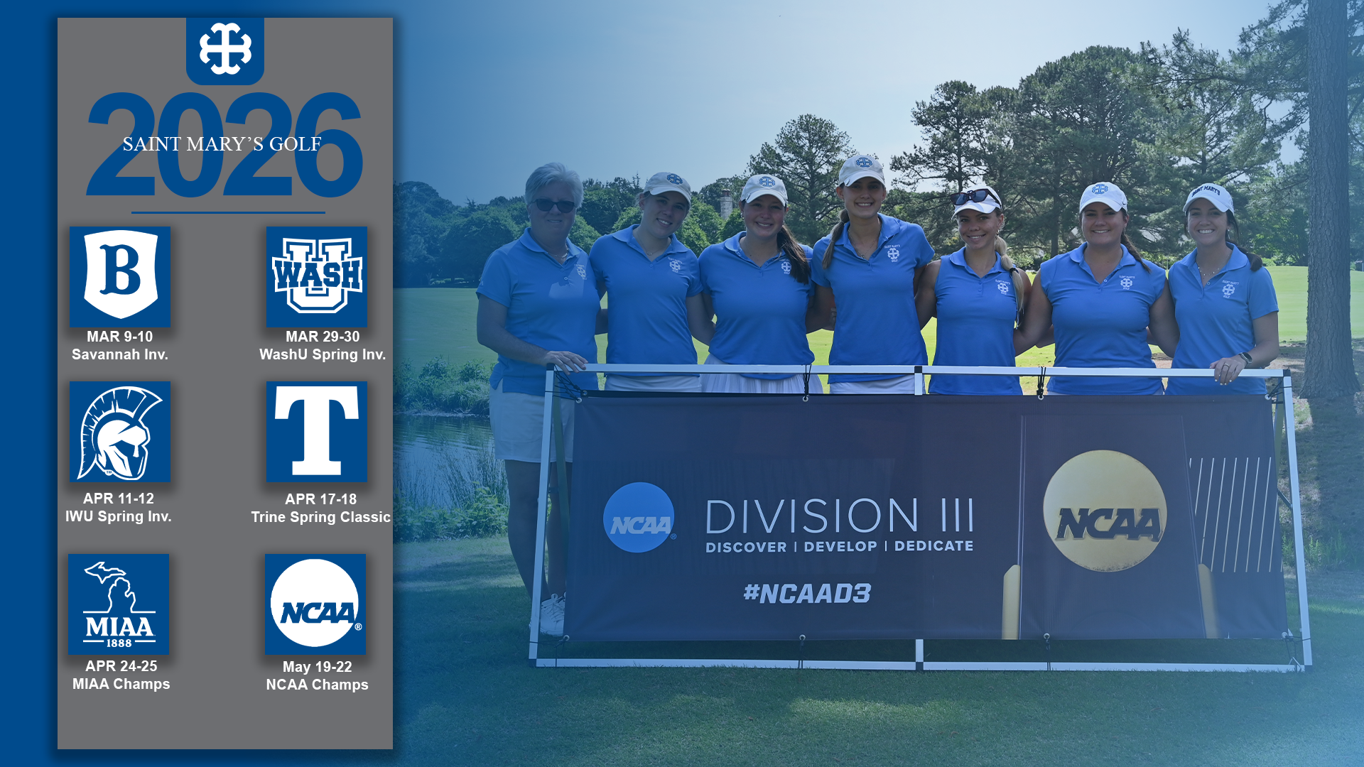 Golf Spr 26 Schedule