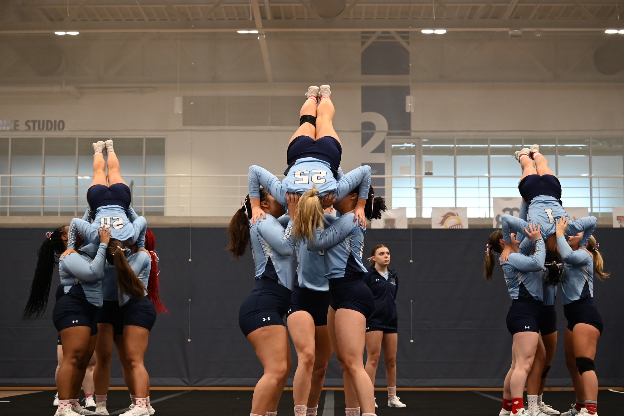Belles STUNT at Valentine's Tournament