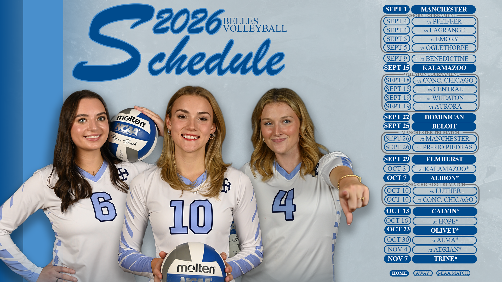 VB Schedule 2026