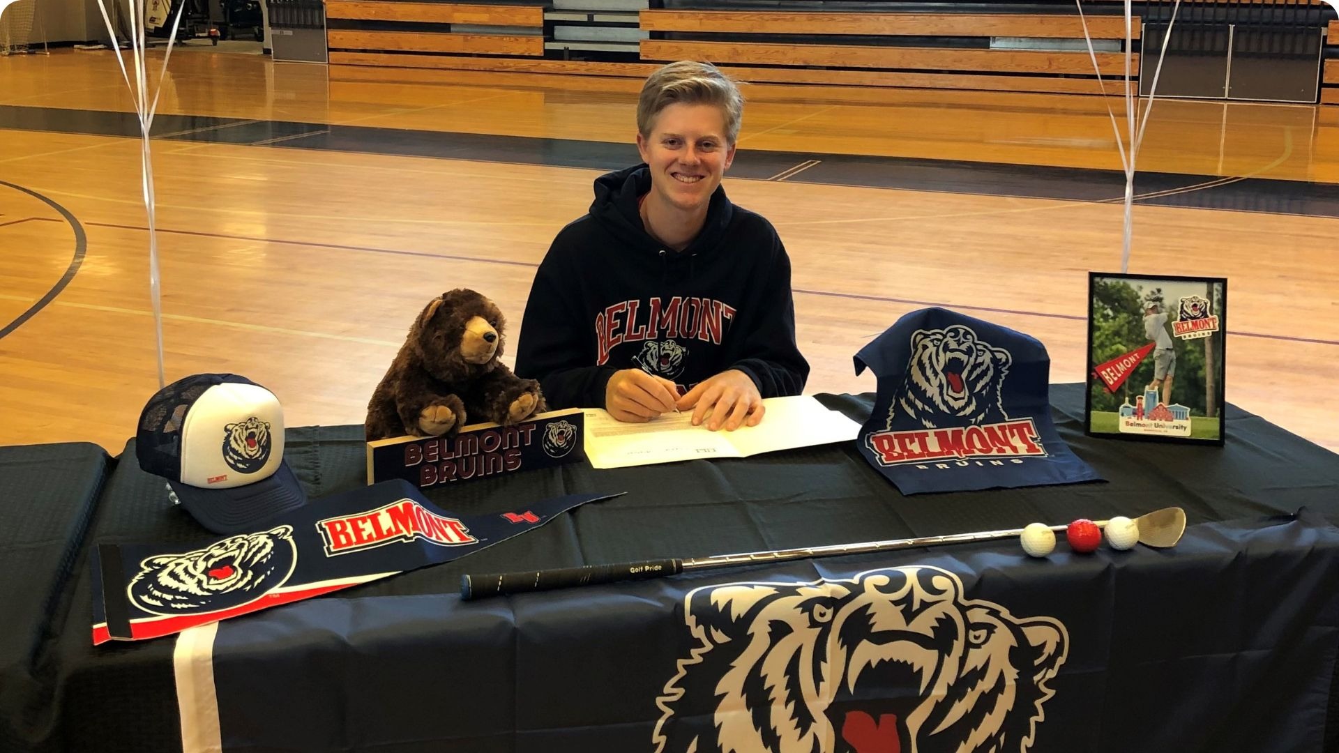 Men's Golf Signs Brennan Cozad for the 202425 Season Belmont University