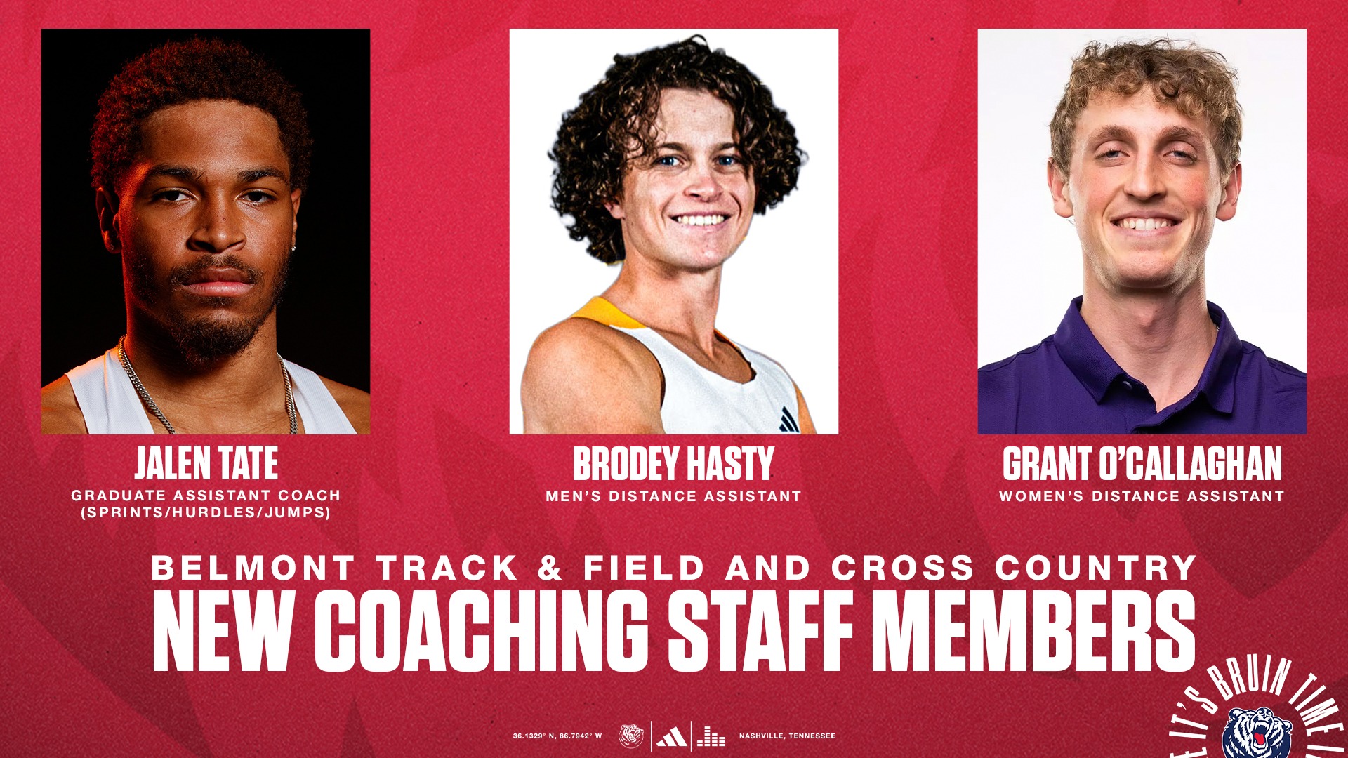 Cross Country and Track & Field New Coaching Staff Additions