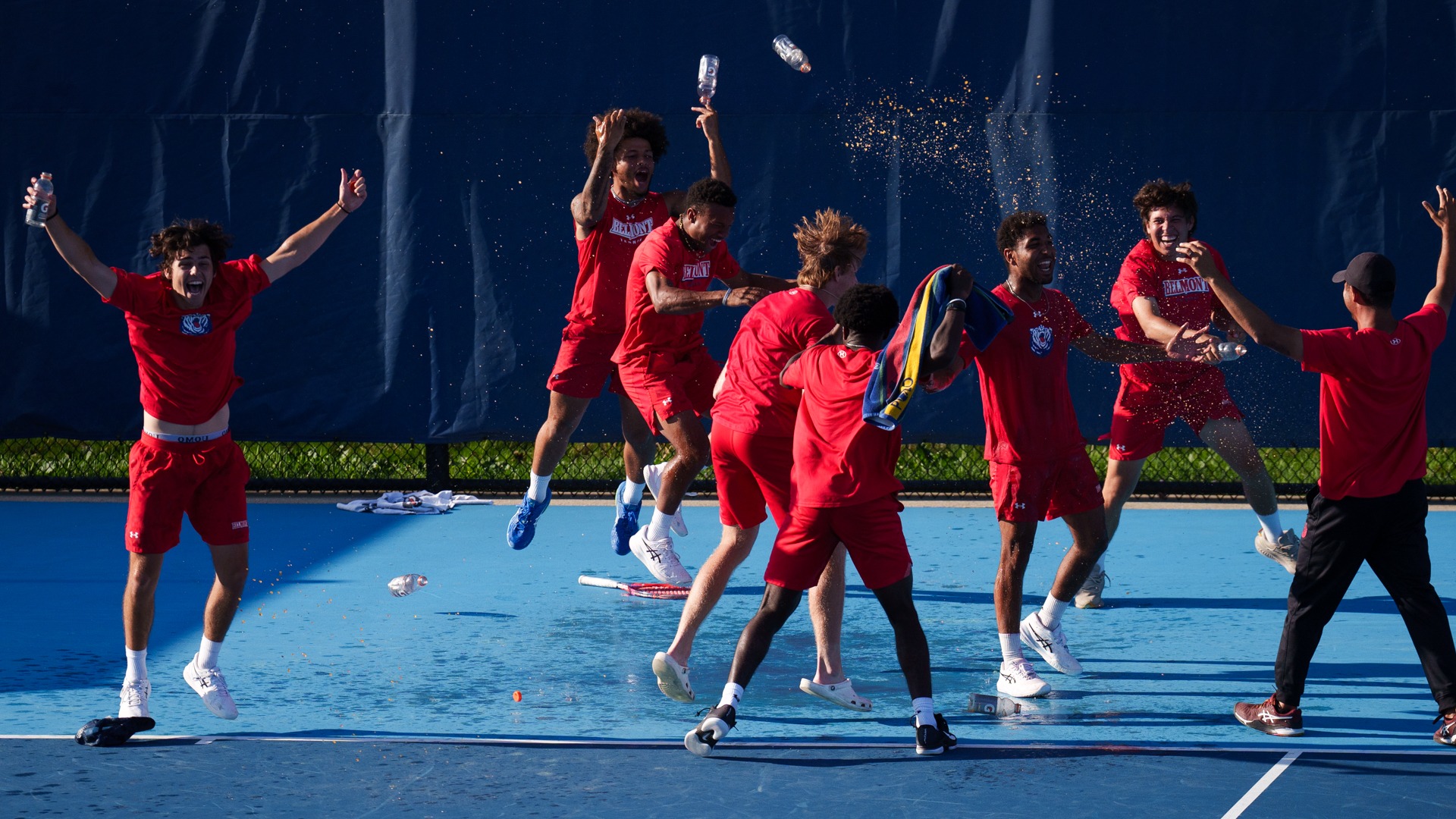 MTennis_celebration_vs_ClevelandState_HorizonLeagueChampionship2025