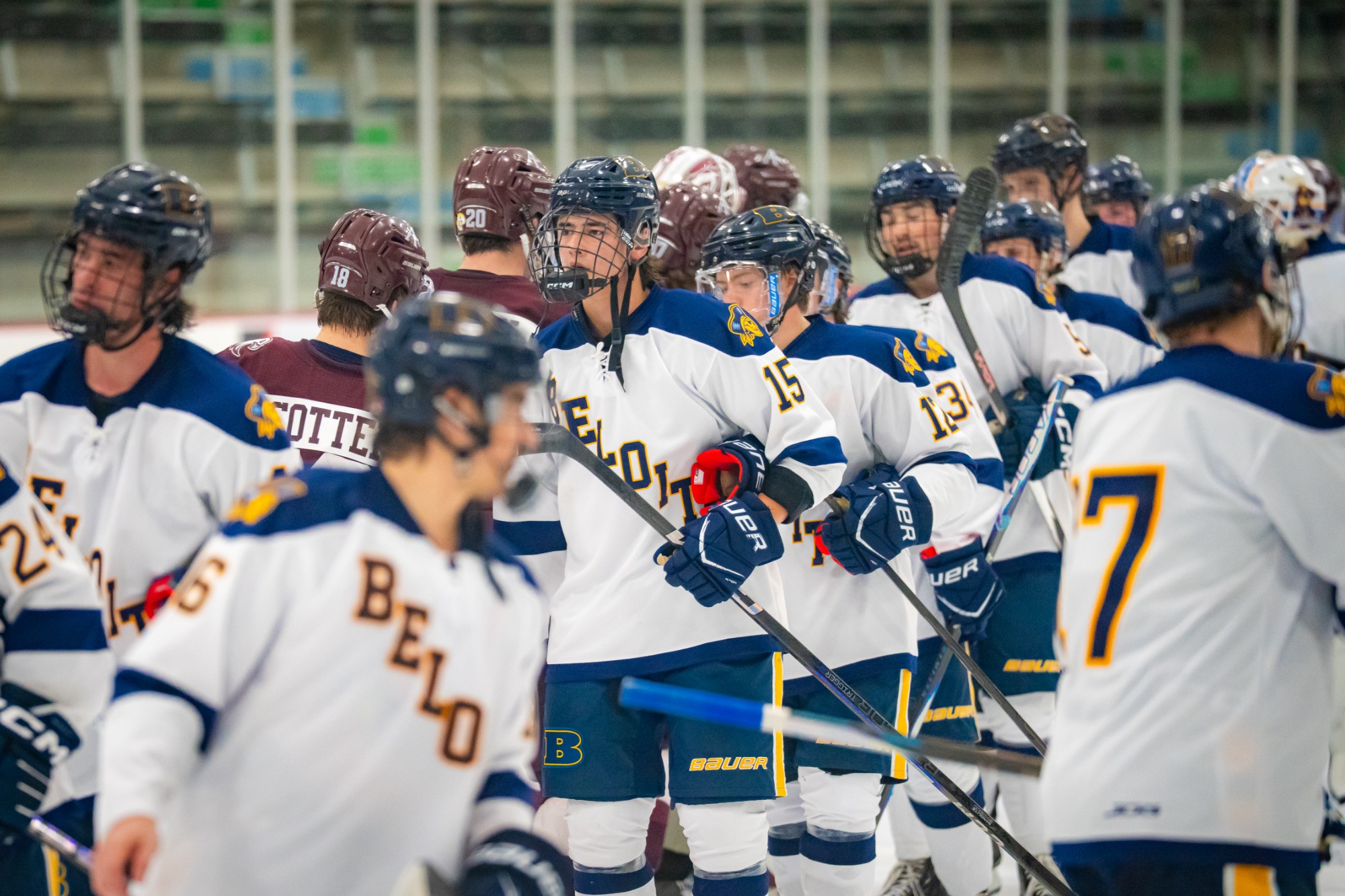 Beloit Men’s Hockey plays against Augsburg University on Wednesday, November 12, 2025, at the Woodman's Center at in Janesville, Wisconsin.Photo by Kayla Wolf 