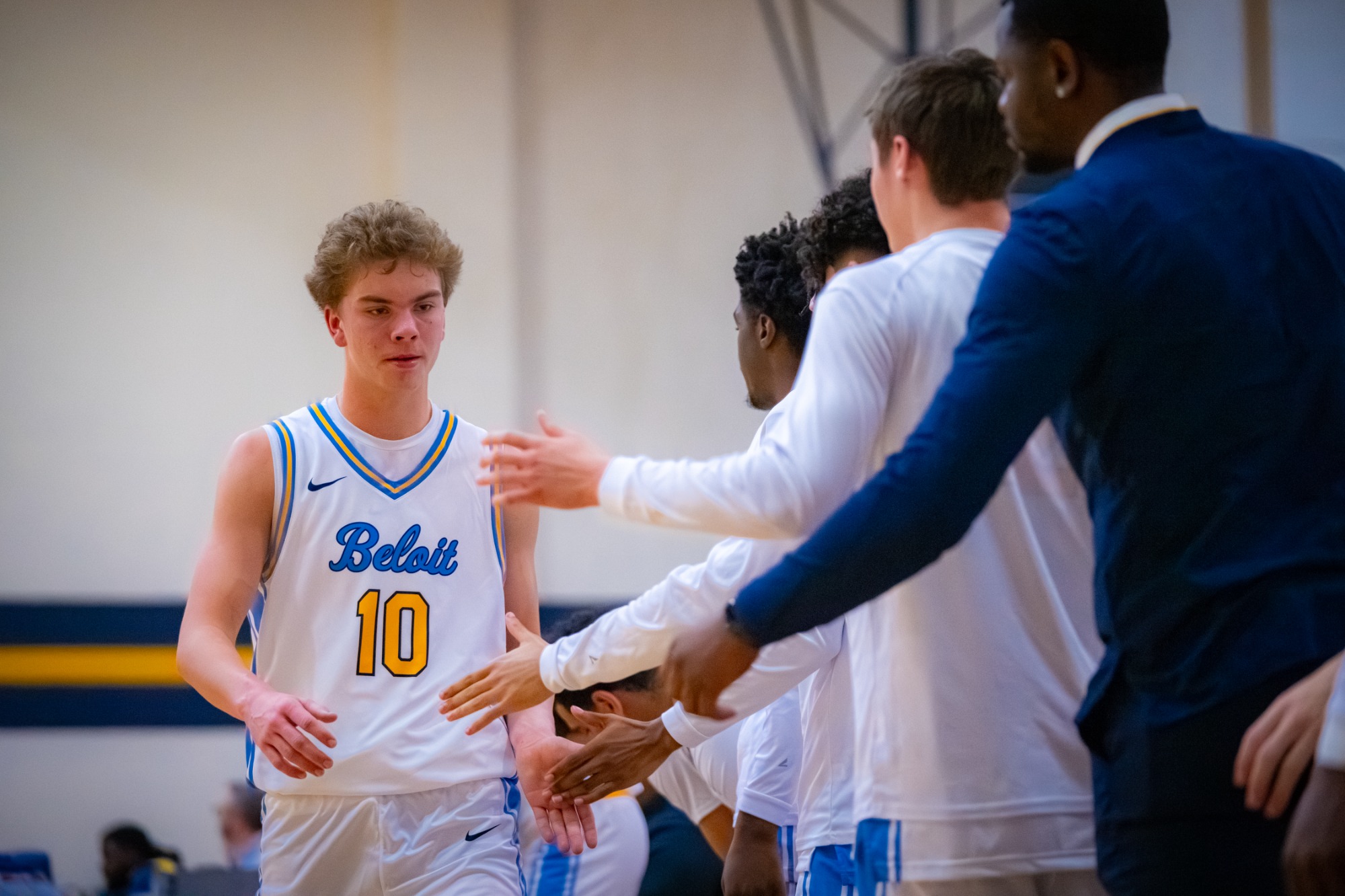 Beloit College Men's Basketball hosts Eureka College on Thursday, November 20, 2025, at Flood Arena in Beloit, Wisconsin. 

Photo by Kayla Wolf