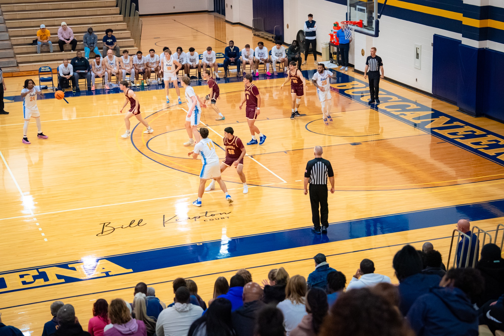 Beloit College Men's Basketball hosts Eureka College on Thursday, November 20, 2025, at Flood Arena in Beloit, Wisconsin. 

Photo by Kayla Wolf