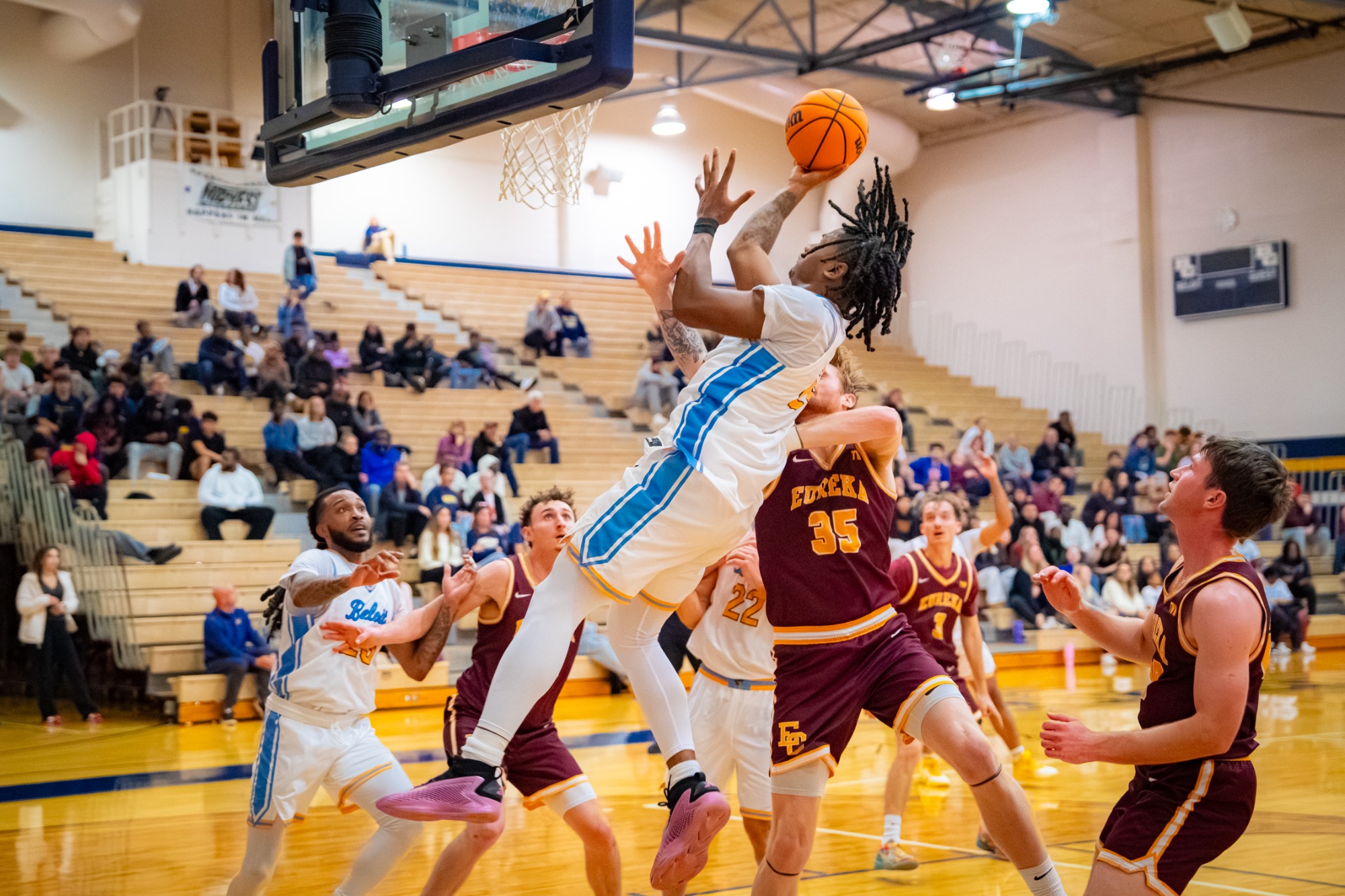 Beloit College Men's Basketball hosts Eureka College on Thursday, November 20, 2025, at Flood Arena in Beloit, Wisconsin. 

Photo by Kayla Wolf