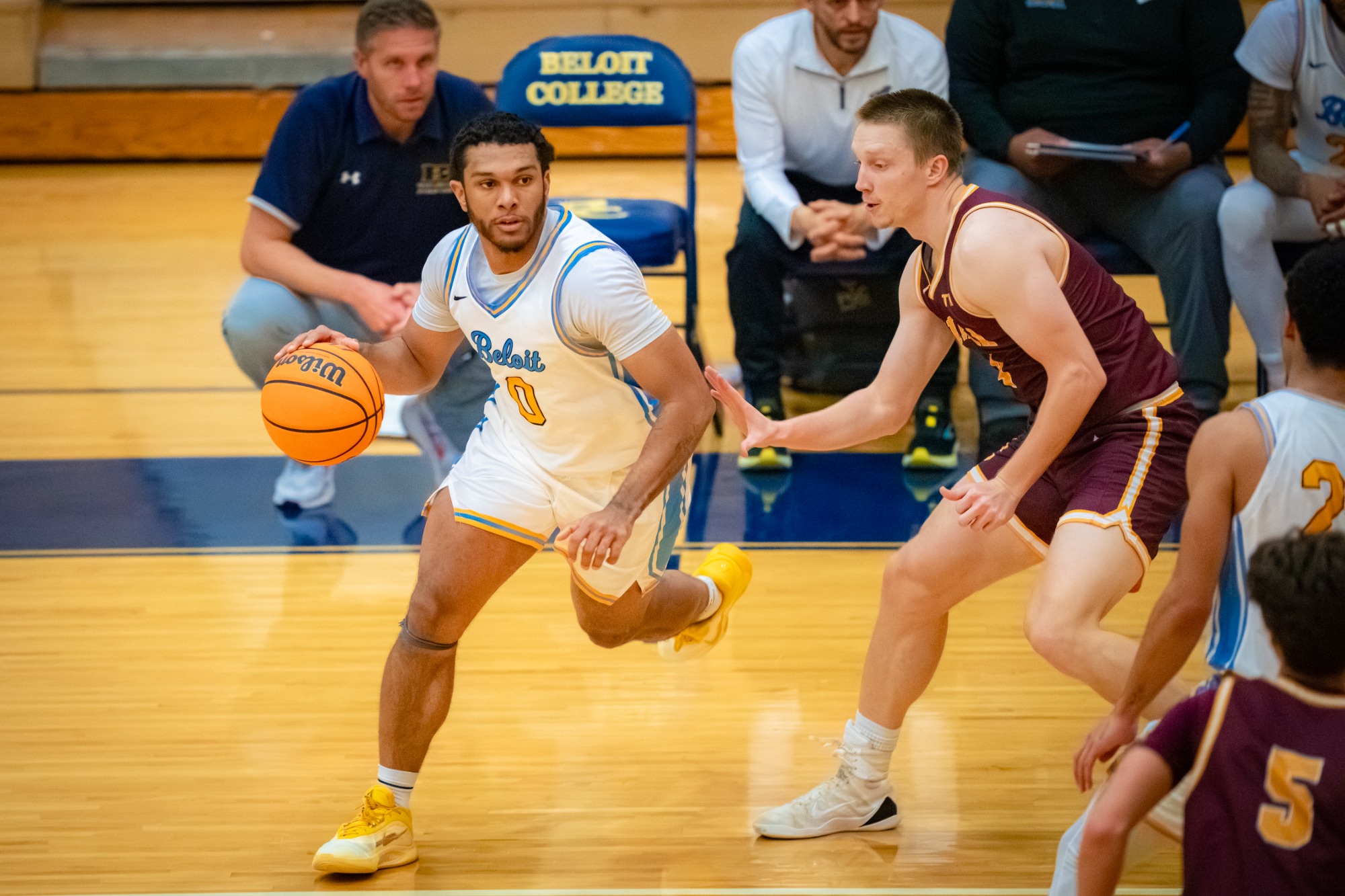 Beloit College Men's Basketball hosts Eureka College on Thursday, November 20, 2025, at Flood Arena in Beloit, Wisconsin. 

Photo by Kayla Wolf