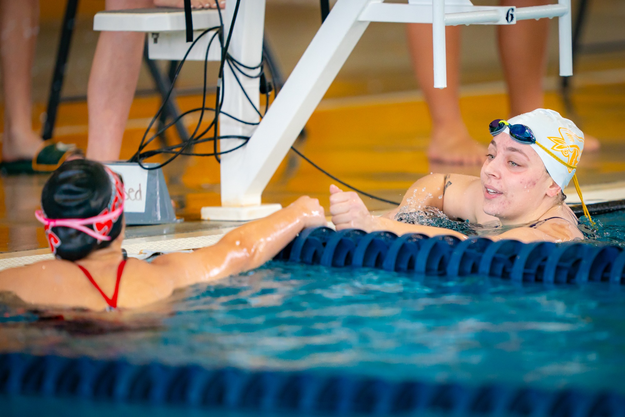 Beloit College Swimming and Diving hosts their Midseason Invite on Friday, November 21, 2025, at the Robert G. Nicholls Natatorium in Beloit, Wisconsin. 

Photo by Kayla Wolf