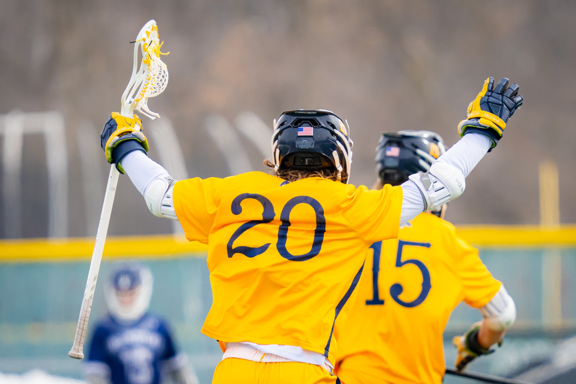 Beloit Men’s Lacrosse takes on Hanover College on Sunday, February 23, 2025, at Strong Stadium in Beloit, Wisconsin.Photo by Kayla Wolf for Beloit College
