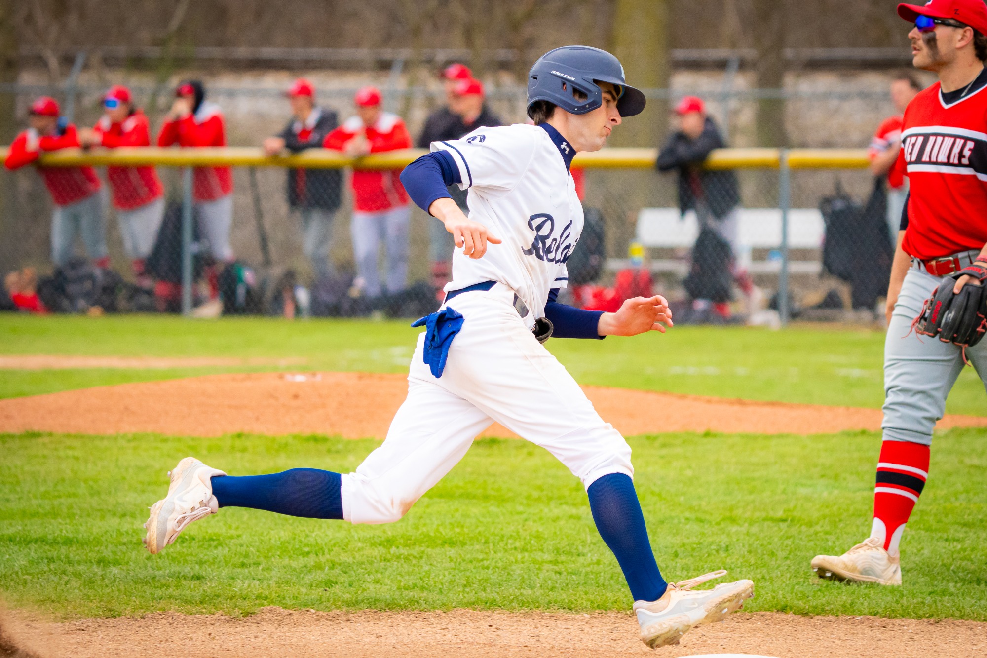 Beloit baseball takes on Ripon College at the Strong Stadium Complex on Sunday, April 13, 2025, at Beloit College in Beloit, Wisconsin.Photo by Kayla Wolf 