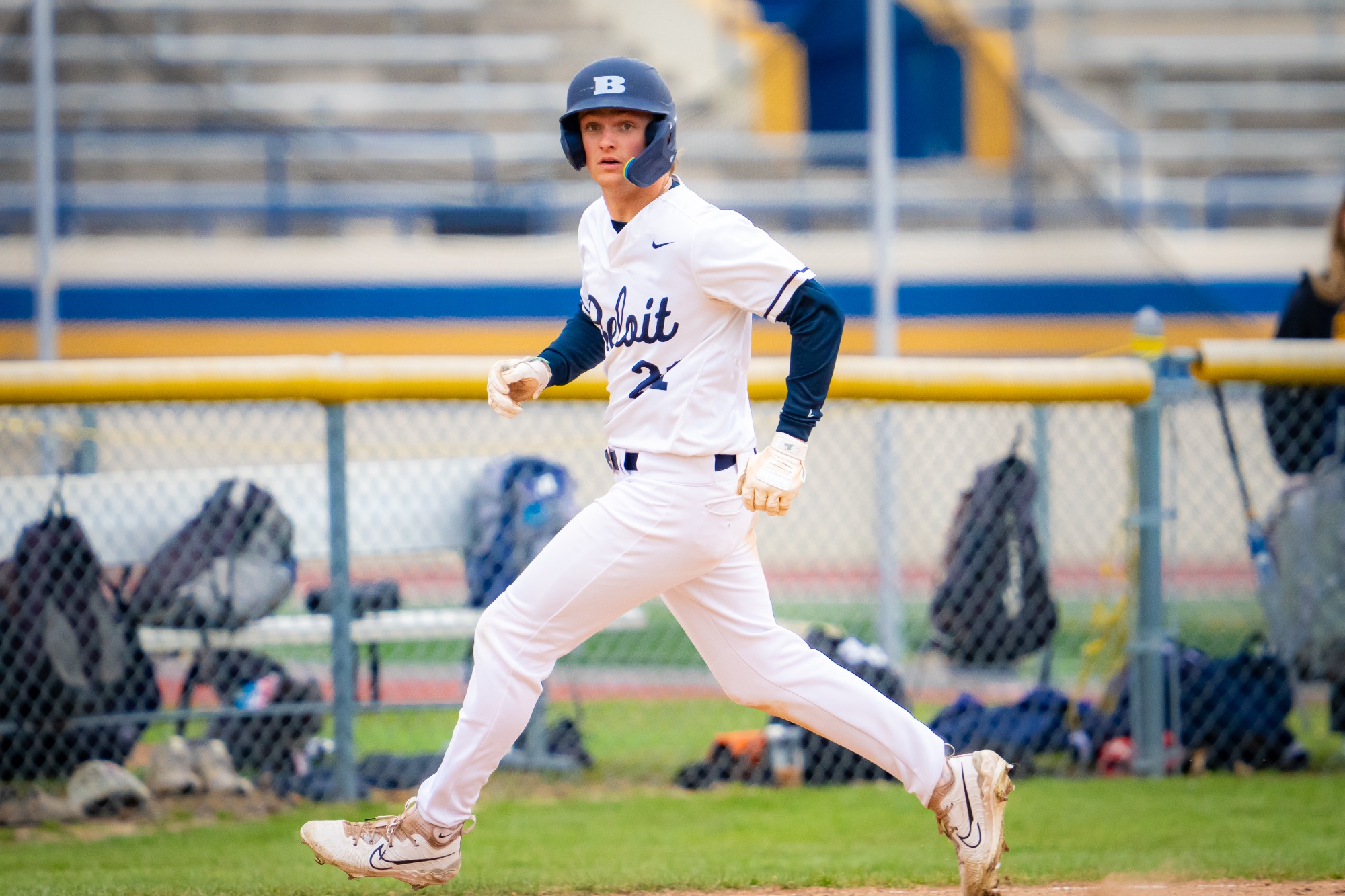 Beloit baseball takes on Ripon College at the Strong Stadium Complex on Sunday, April 13, 2025, at Beloit College in Beloit, Wisconsin.Photo by Kayla Wolf 
