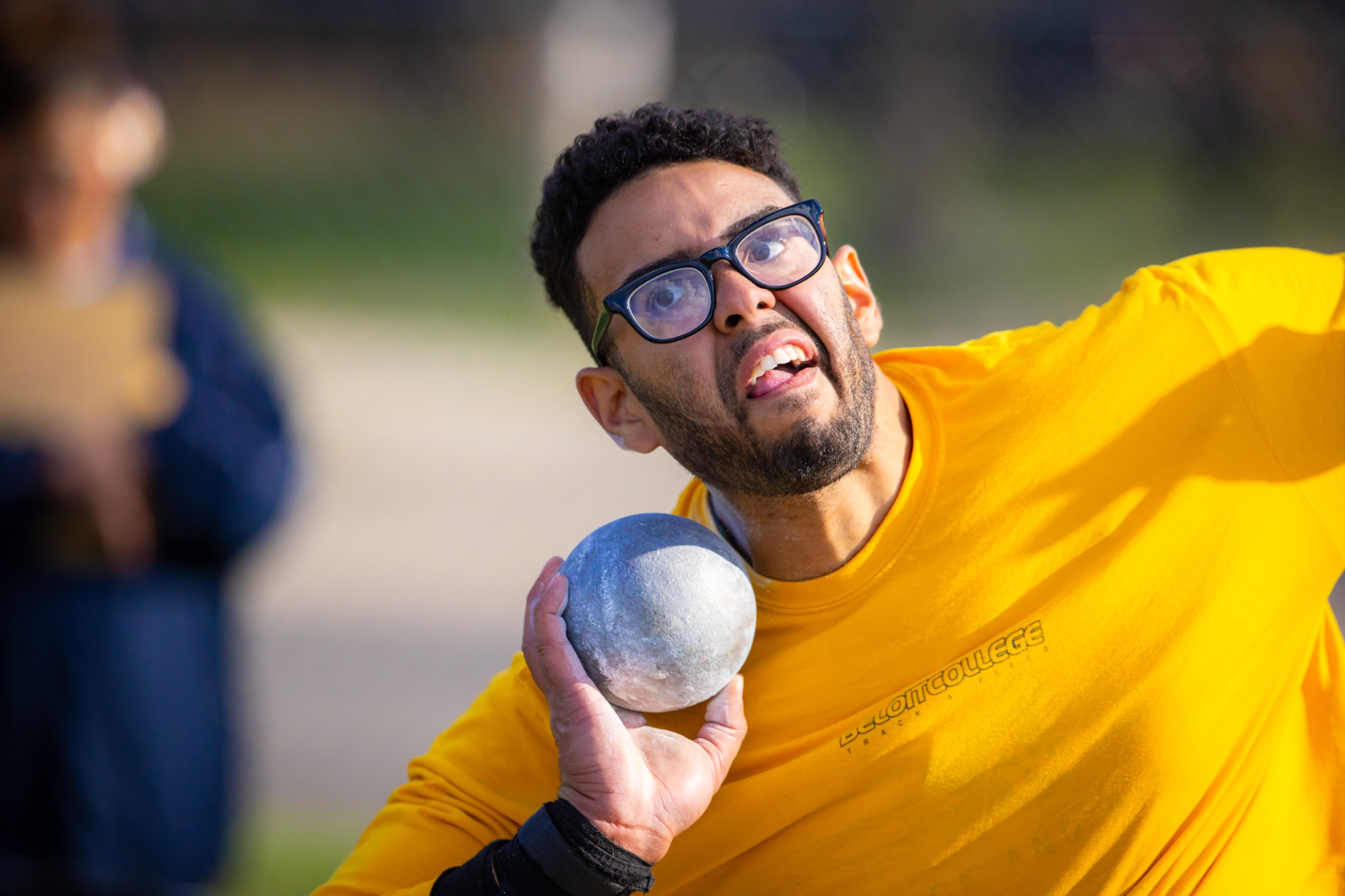 Athletes compete during the Beloit Relays at the Strong Stadium Complex in Beloit, Wis., on Friday, April 10, 2026. The meet marked the school’s only home track and field competition of the season.