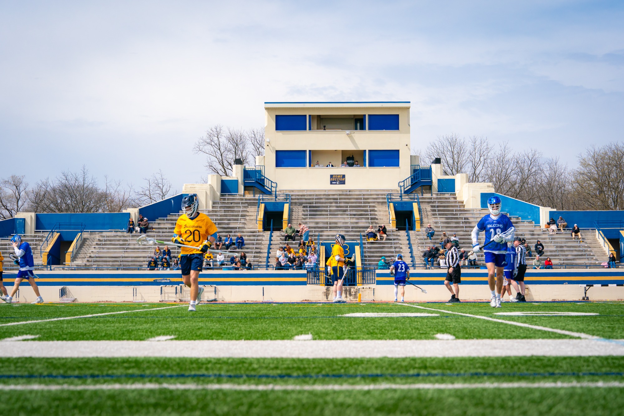 Beloit College men’s lacrosse takes on Concordia University at Strong Stadium in Beloit, Wis., Saturday, April 11, 2026.Photo by Kayla Wolf
