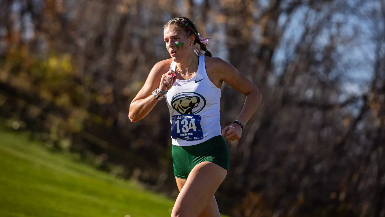 2024 NSIC Women’s Cross Country Championships  - Captured at Souris Valley Golf Course on Oct 26, 2024 in Minot, North Dakota Photo by Mason Kramer