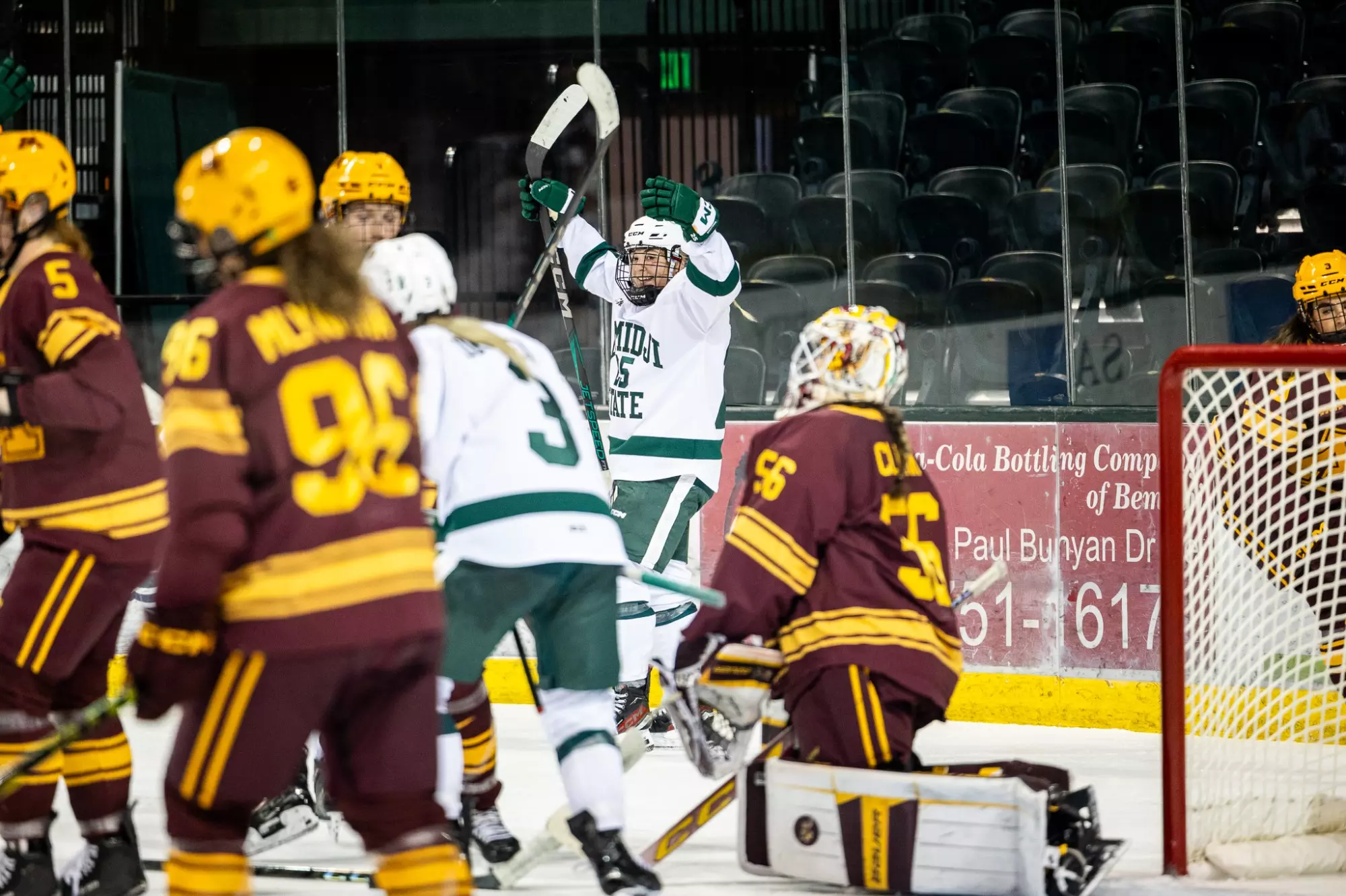 Izy Fairchild (25) - Women's Hockey - Bemidji State Beavers vs. Minnesota Gophers - The Sanford Center - Bemidji, MN - Friday, November 1, 2024 | Brent Cizek