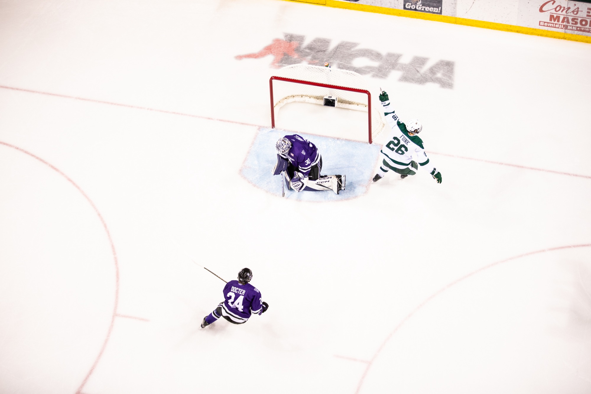 Reilly Funk (26) - Men's Hockey - Bemidji State Beavers vs. St. Thomas Tommies - The Sanford Center - Bemidji, MN - Saturday, November 23, 2024 | Brent Cizek