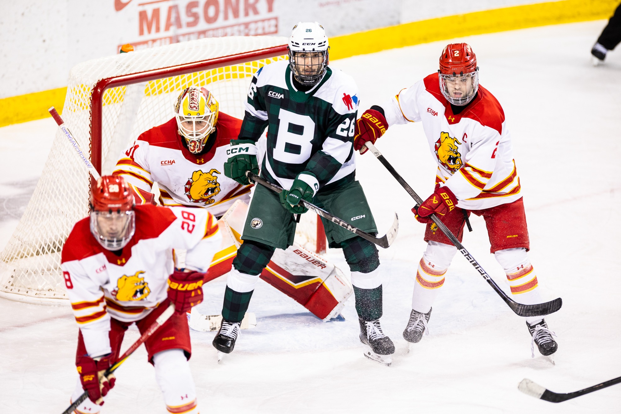 Reilly Funk (26) - Men's Hockey - Bemidji State Beavers vs. Ferris State Bulldogs - The Sanford Center - Bemidji, MN - Friday, January 31, 2025 | Brent Cizek