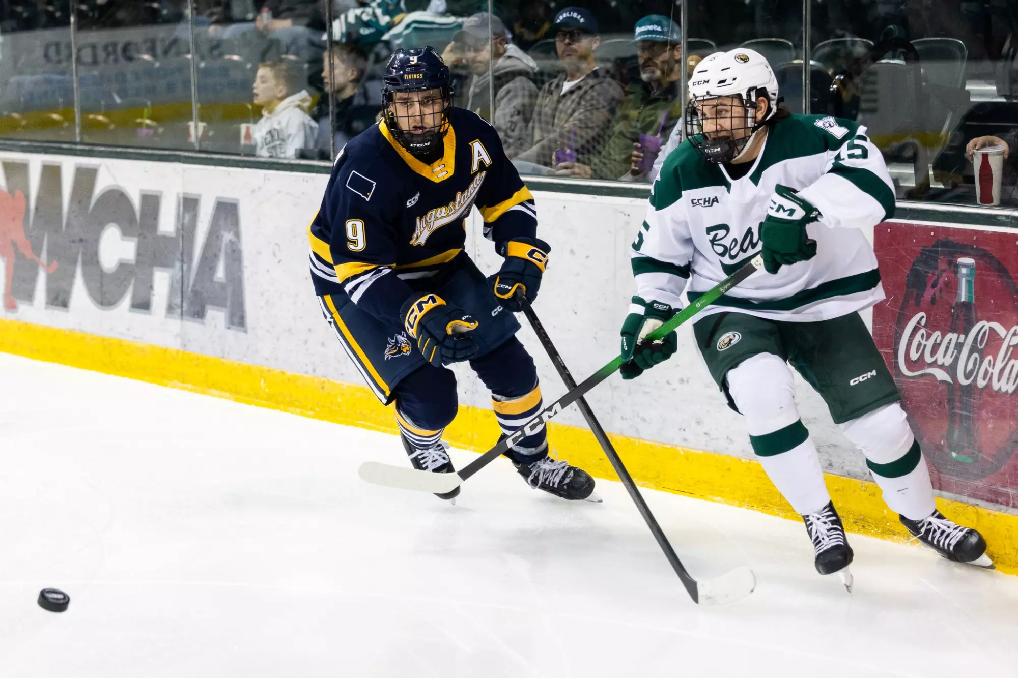 Connor McClennon (15) - Men's Hockey - BSUBeavers vs. AU Vikings - The Sanford Center - Bemidji, MN - Saturday, October 25, 2025 | Brent Cizek