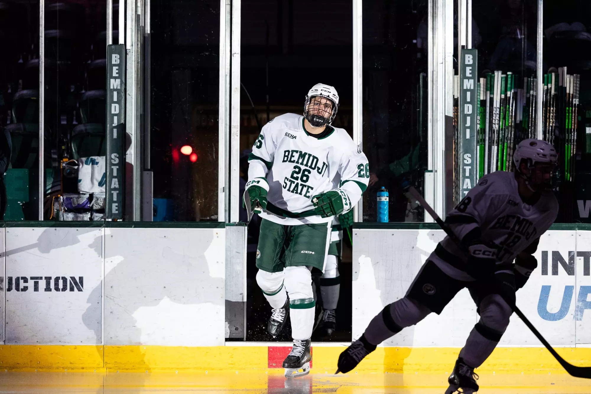 Reilly Funk (26) - Men's Hockey - BSU Beavers vs. AU Vikings - The Sanford Center - Bemidji, MN - Friday, October 24, 2025 | Brent Cizek
