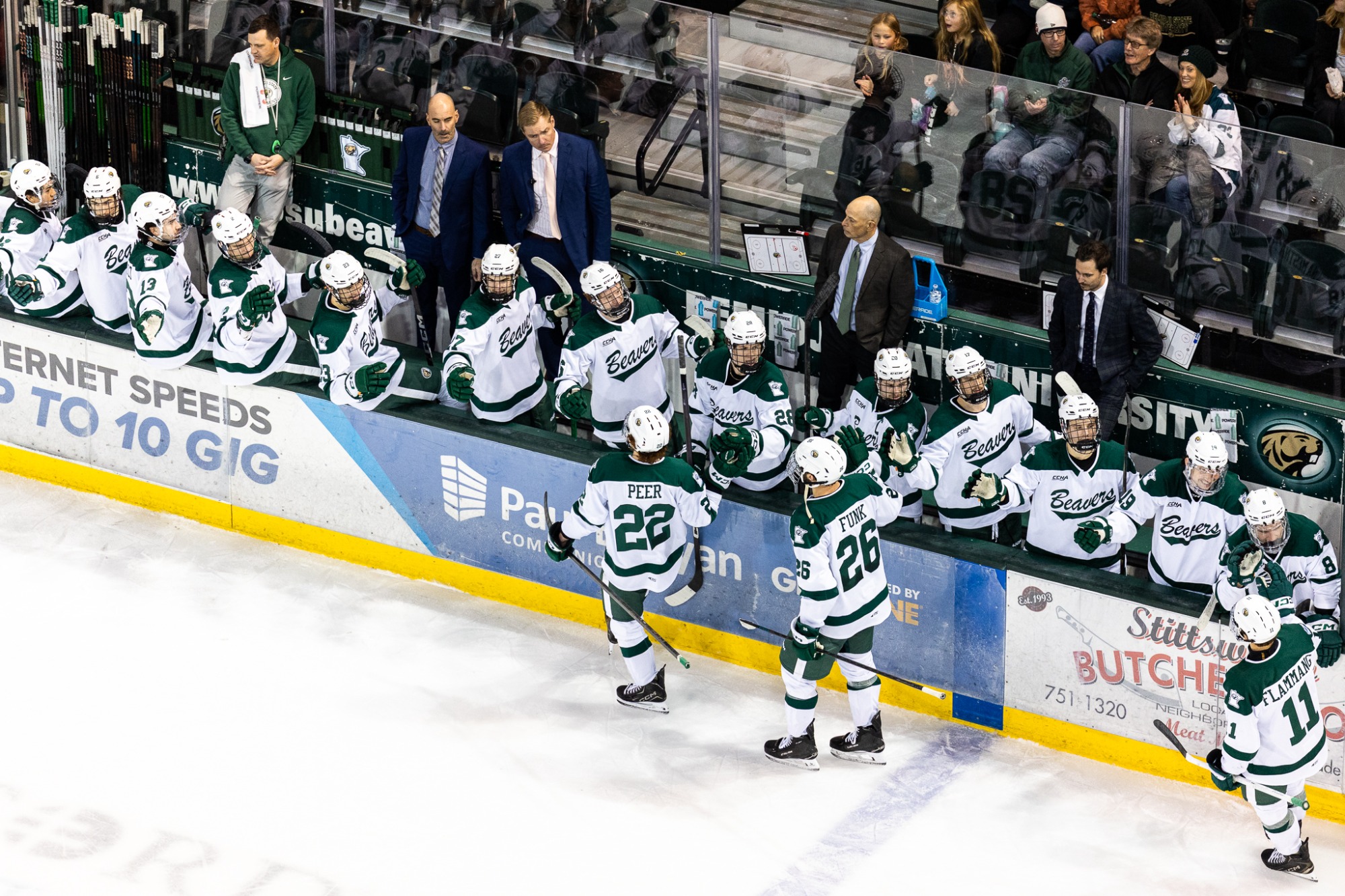 Oliver Peer (22) - Men's Hockey - BSU Beavers vs. NMU Wildcats - The Sanford Center - Bemidji, MN - Saturday, November 22, 2025 | Brent Cizek