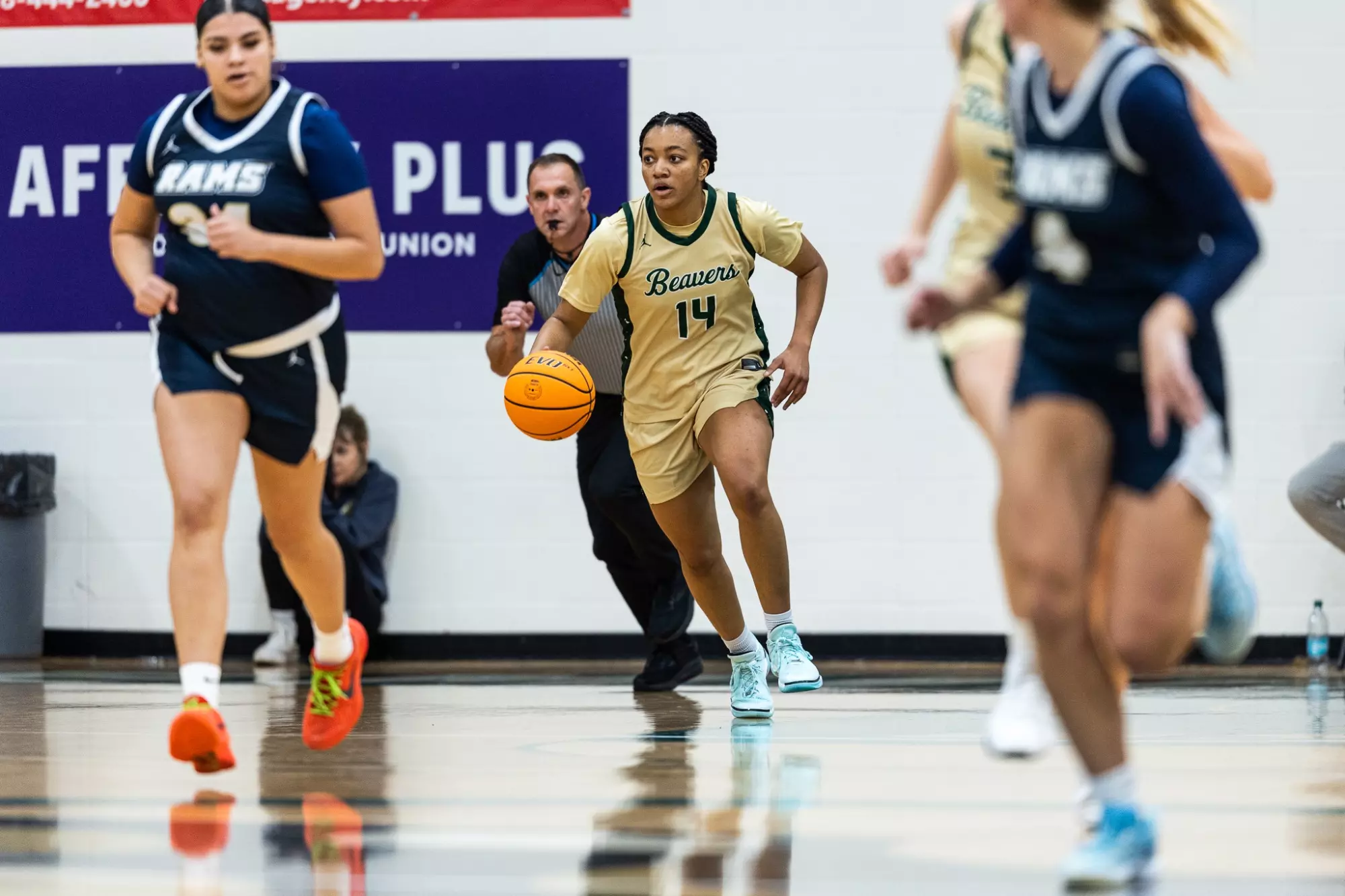 Tiffany Liddie (14) - Women's Basketball - BSU Beavers vs. NCU Rams - BSU Gymnasium - Bemidji, MN - Tuesday, November 4, 2025 | Brent Cizek