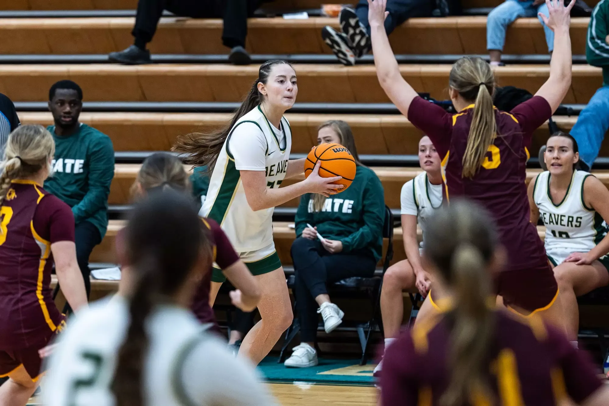 Kaitlyn Reeves (33) - Women's Basketball - BSU Beavers vs. UMN-Morris Cougars - BSU Gymnasium - Bemidji, MN - Monday, November 17, 2025 | Brent Cizek