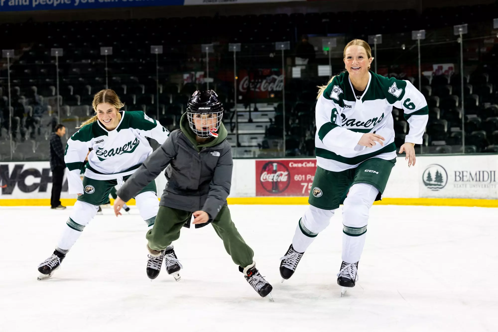 Olivia Dronen (3), Hannah Graves (6) - Women's Hockey - BSU Beavers vs. UMD Bulldogs - The Sanford Center - Bemidji, MN - Saturday, December 6, 2025 | Brent Cizek