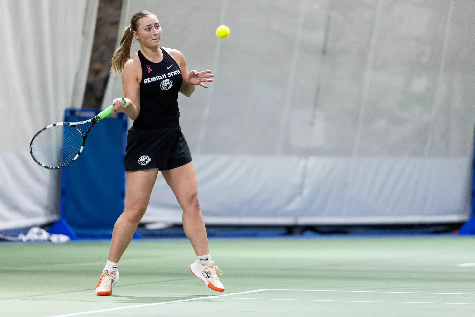 Lauren Rutten - Tennis - Bemidji State Beavers vs. Minnesota State Mavericks - Gillett Wellness Center - Bemidji, MN - Friday, April 4, 2025 | Brent Cizek